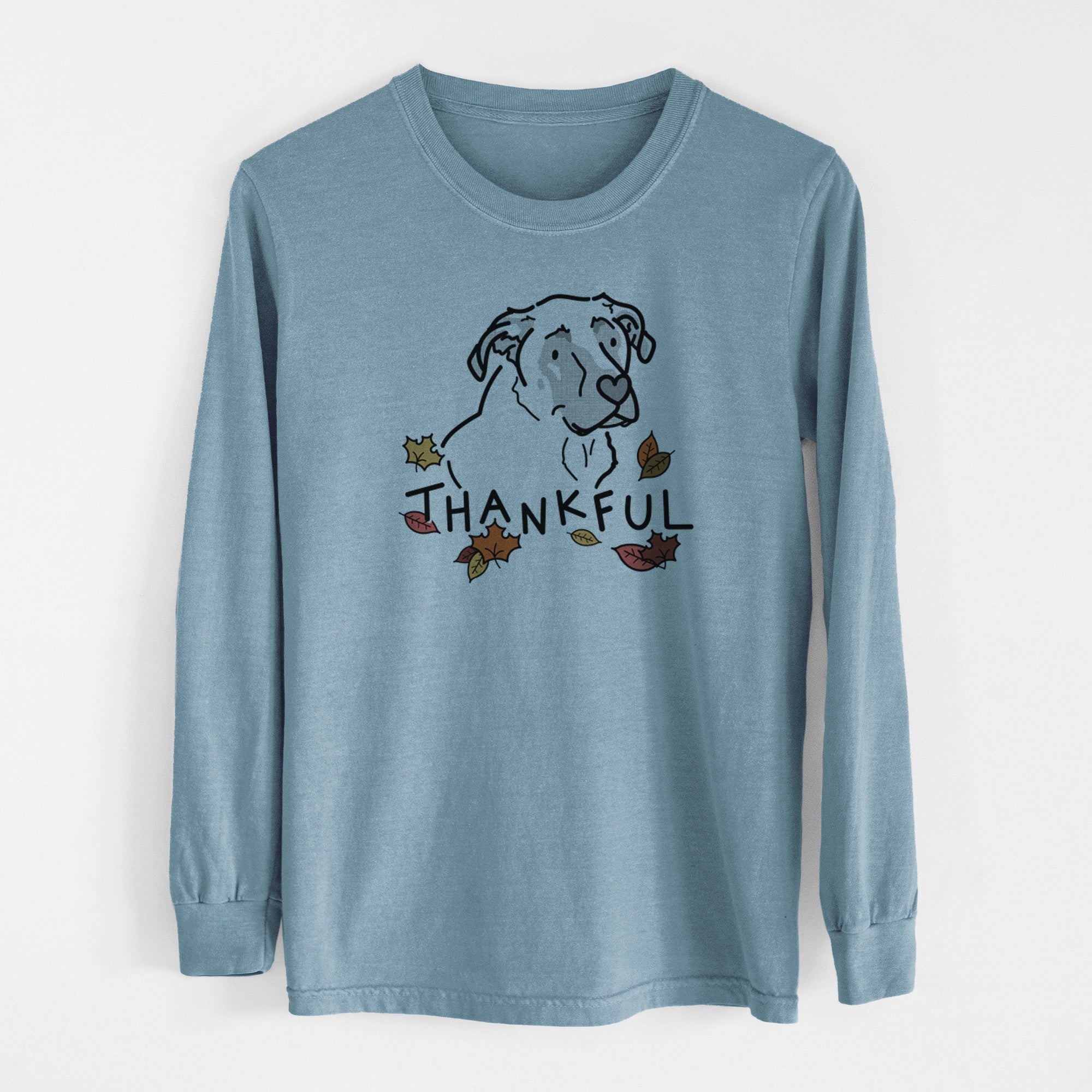 Thankful Mastiff German Shepherd Mix - Tank - Men's Heavyweight 100% Cotton Long Sleeve