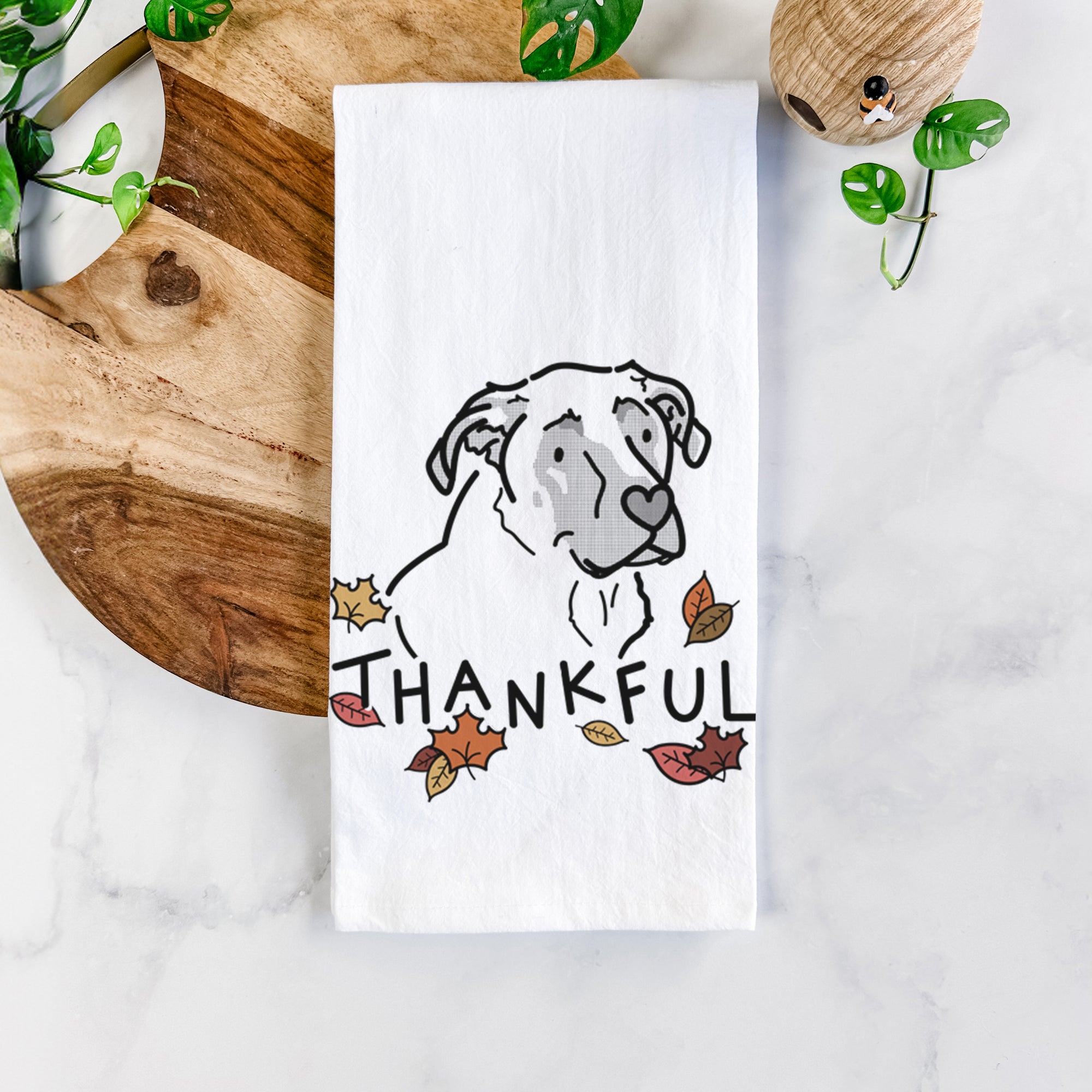 Thankful Mastiff German Shepherd Mix - Tank - Tea Towel