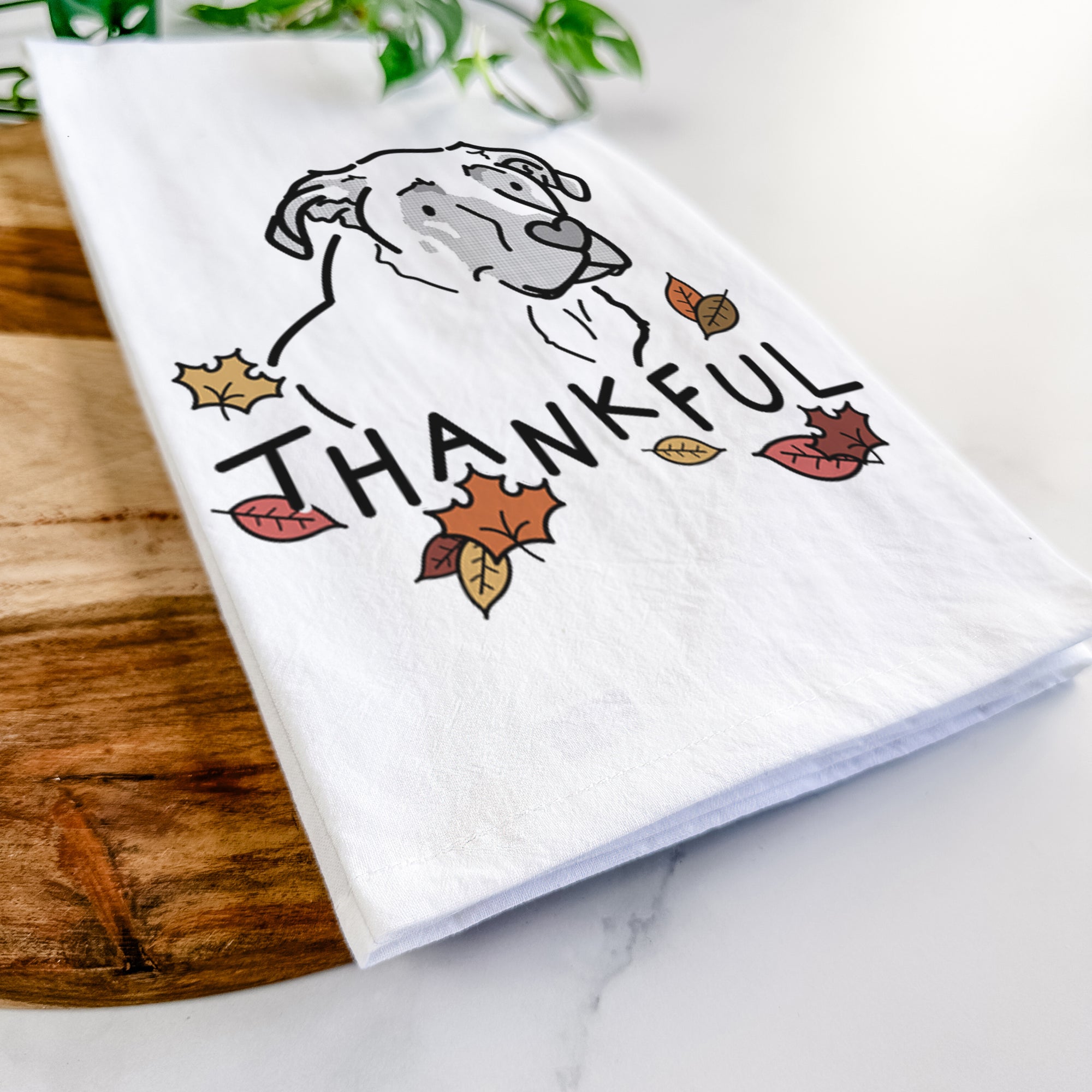 Thankful Mastiff German Shepherd Mix - Tank - Tea Towel