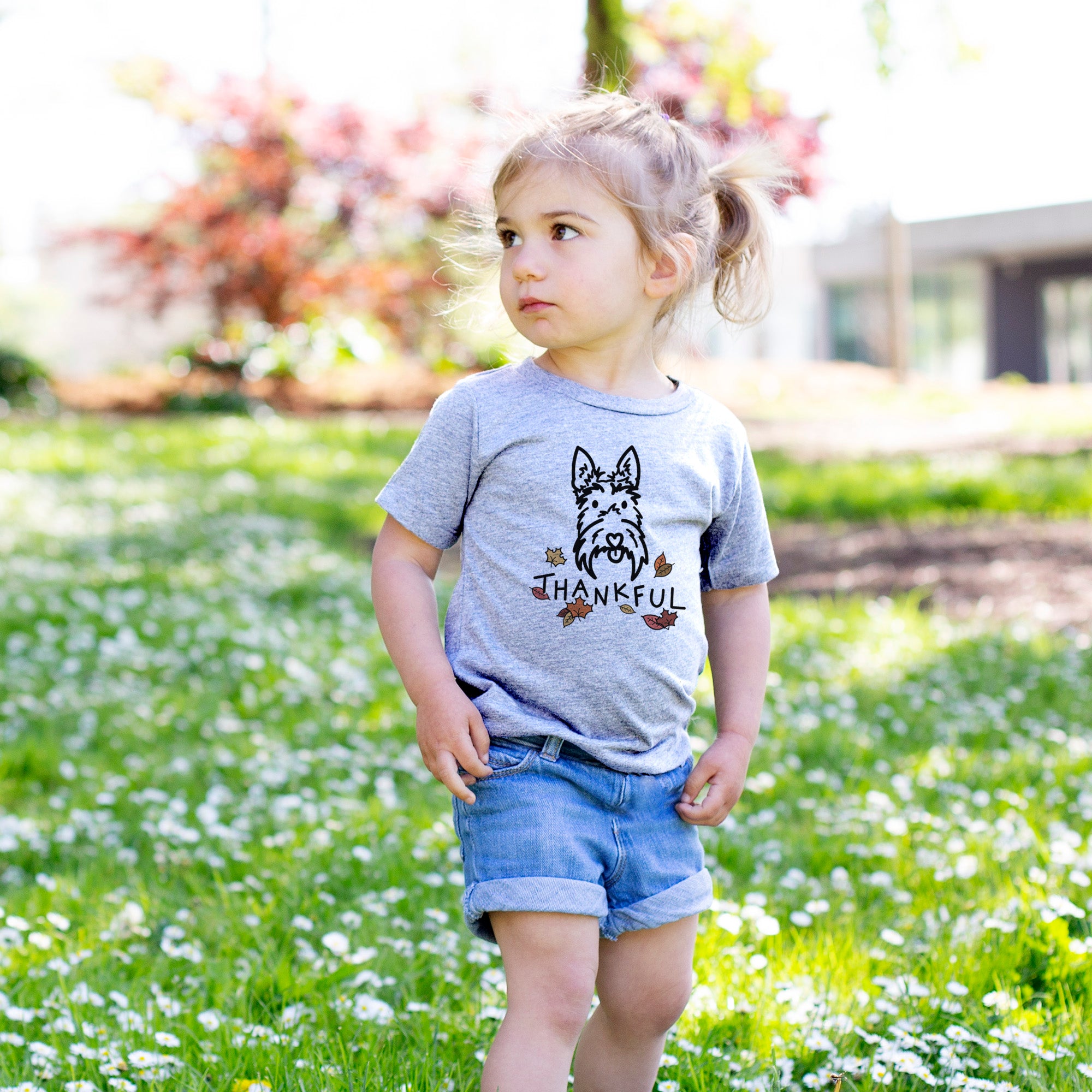 Thankful Scottish Terrier - Thistle - Kids/Youth/Toddler Shirt