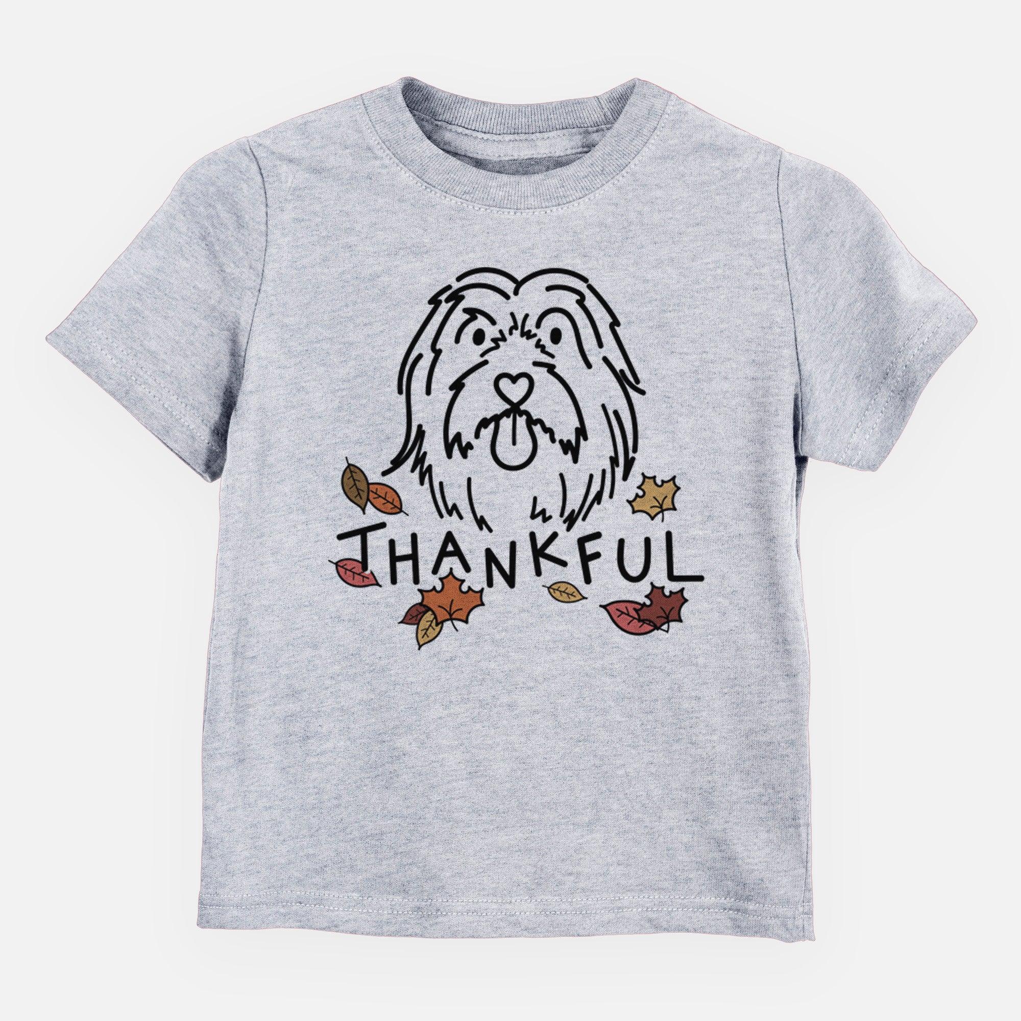 Thankful Bearded Collie - Tucker - Kids/Youth/Toddler Shirt