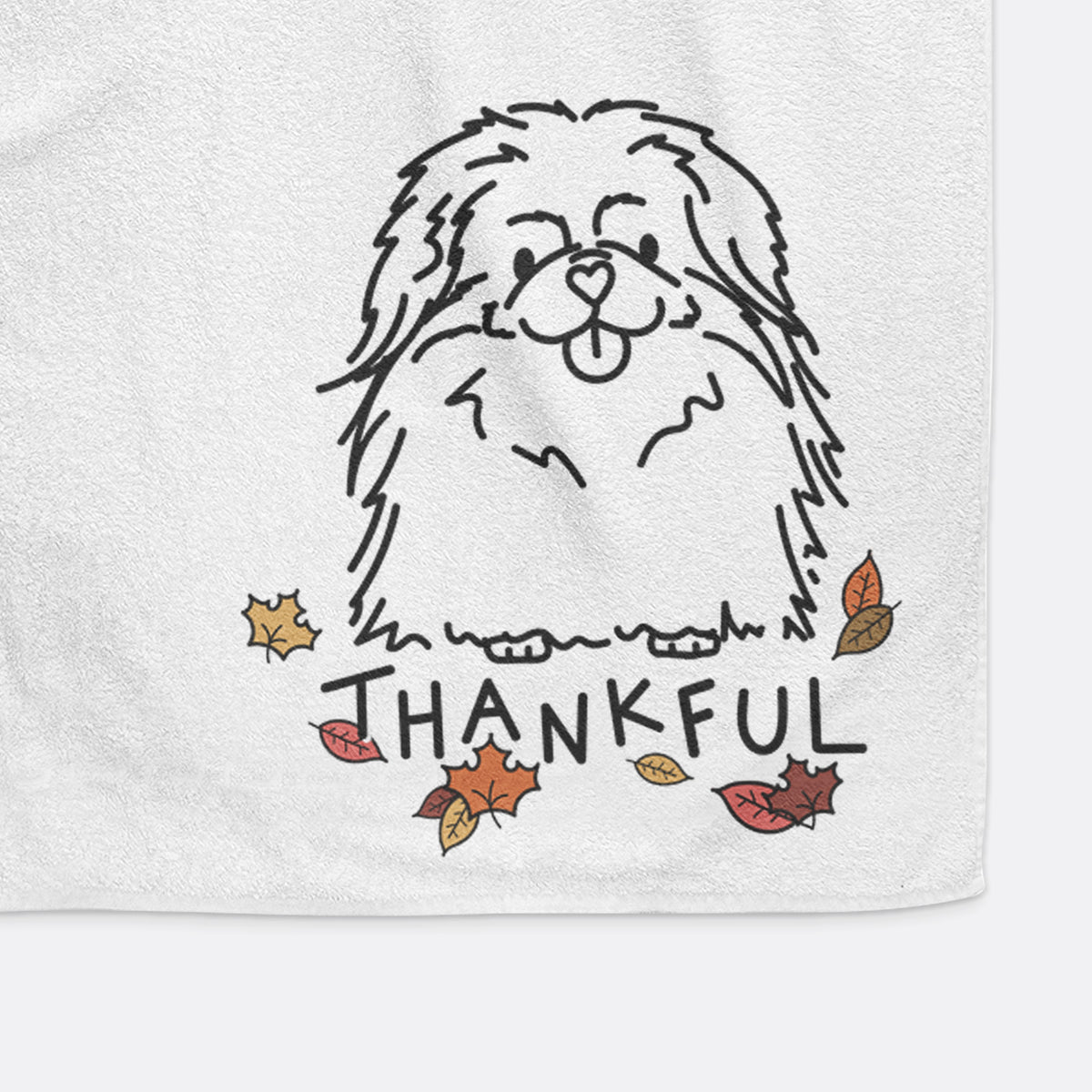 Thankful Pekingese - Viv - Decorative Hand Towel