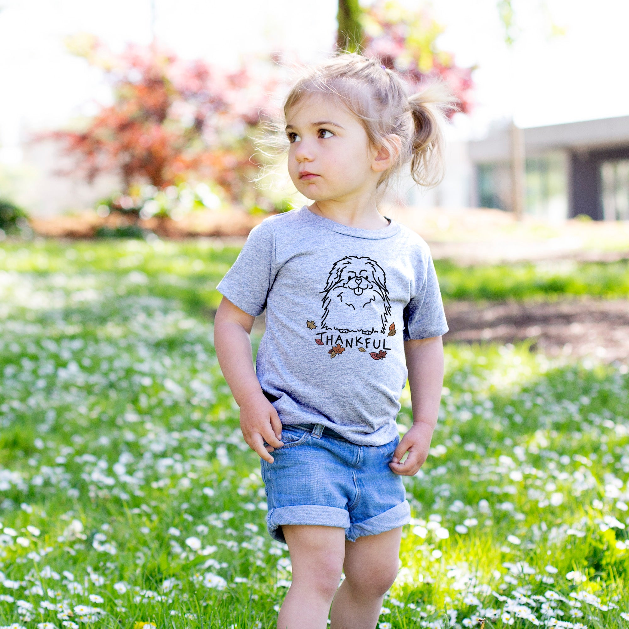 Thankful Pekingese - Viv - Kids/Youth/Toddler Shirt