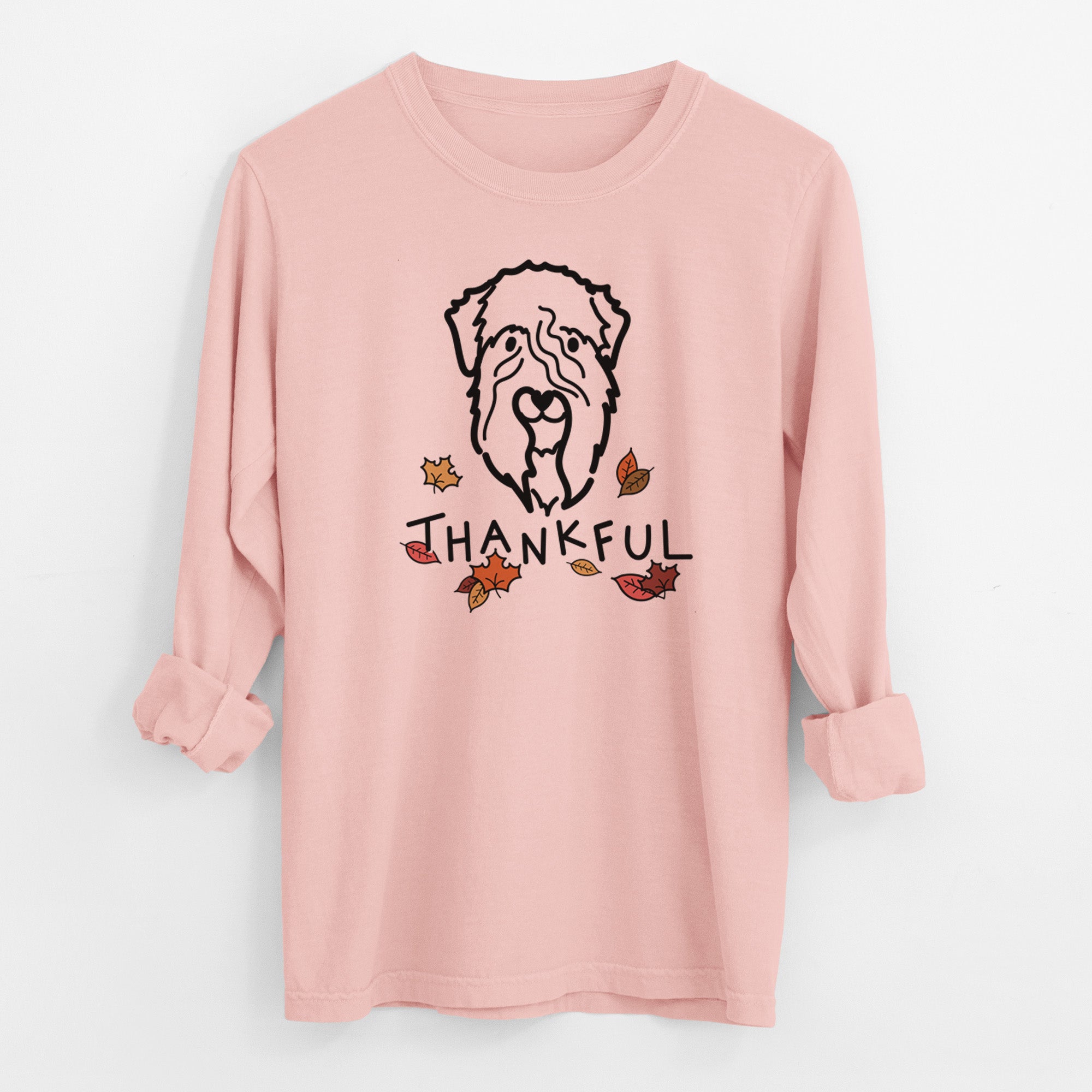 Thankful Soft Coated Wheaten Terrier - Men's Heavyweight 100% Cotton Long Sleeve