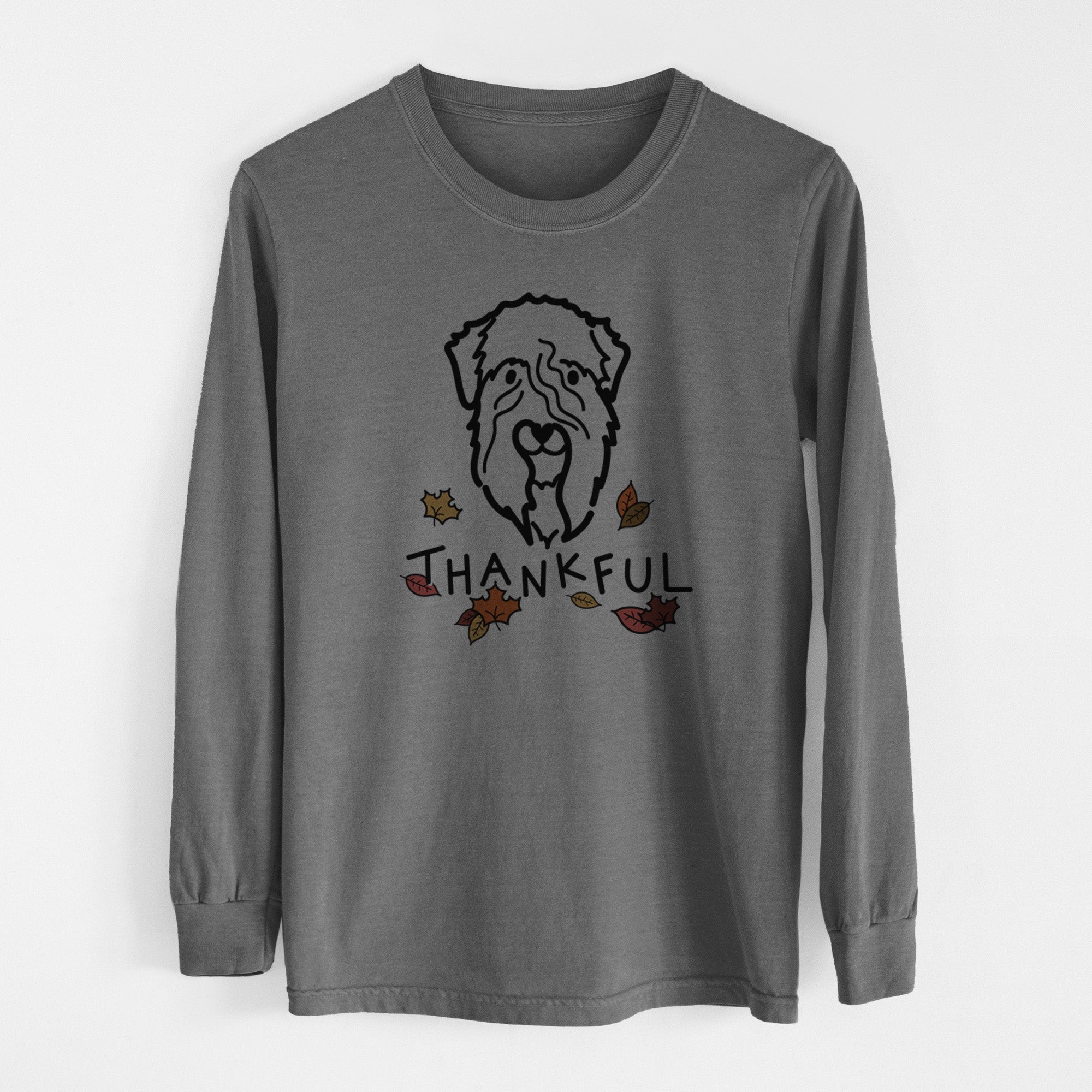 Thankful Soft Coated Wheaten Terrier - Men's Heavyweight 100% Cotton Long Sleeve