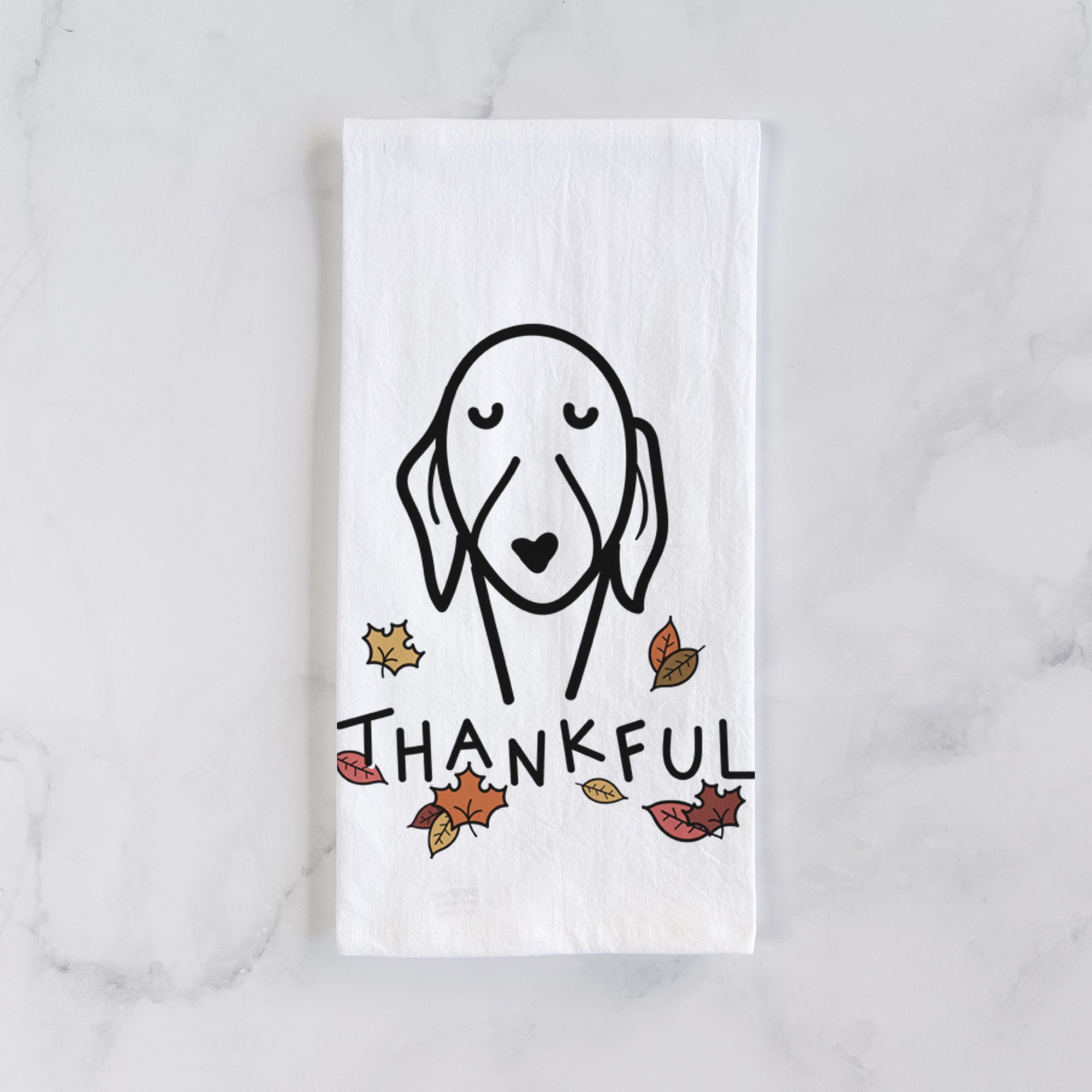 Thankful Whippet - Tea Towel