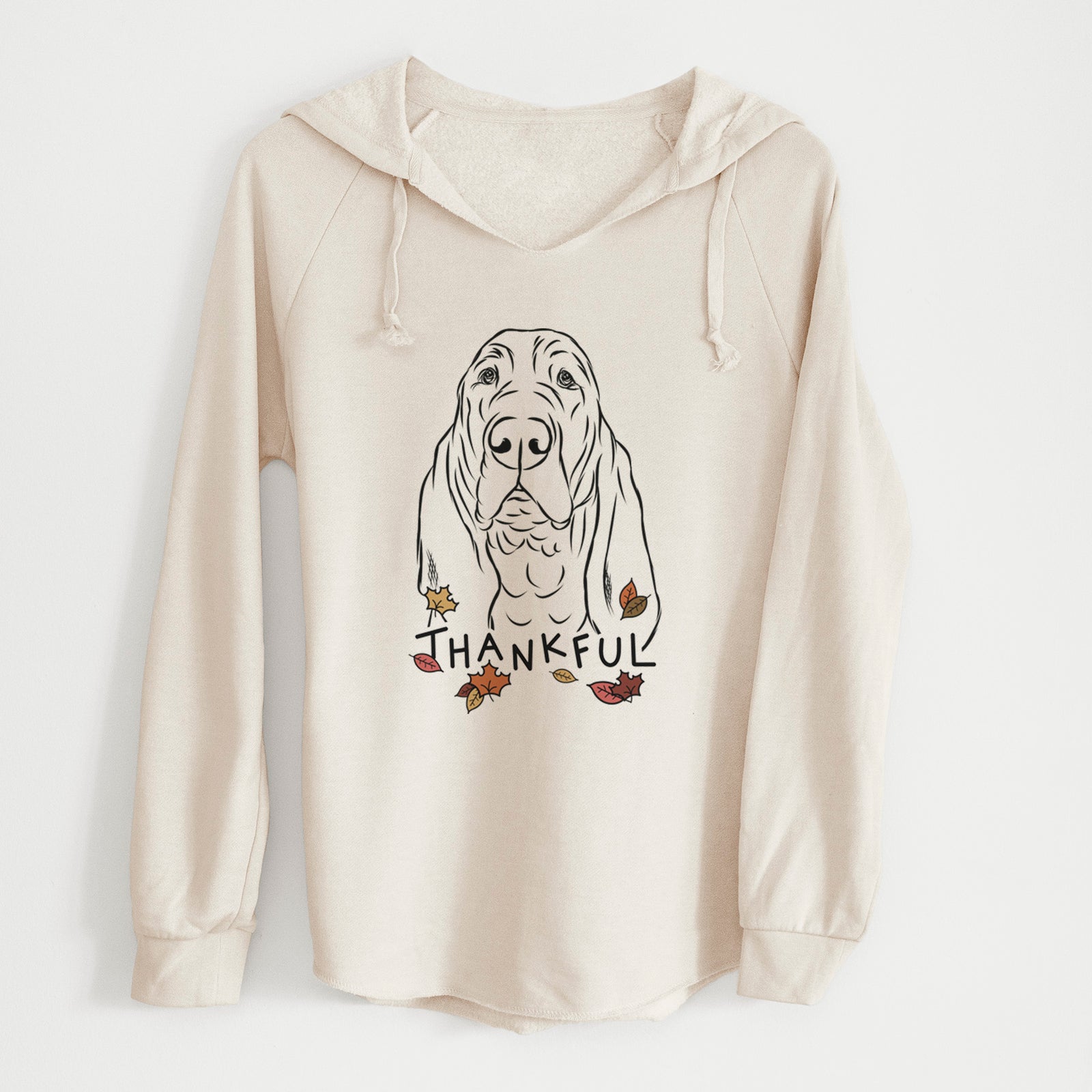 Thankful Baron the Bloodhound - Cali Wave Hooded Sweatshirt