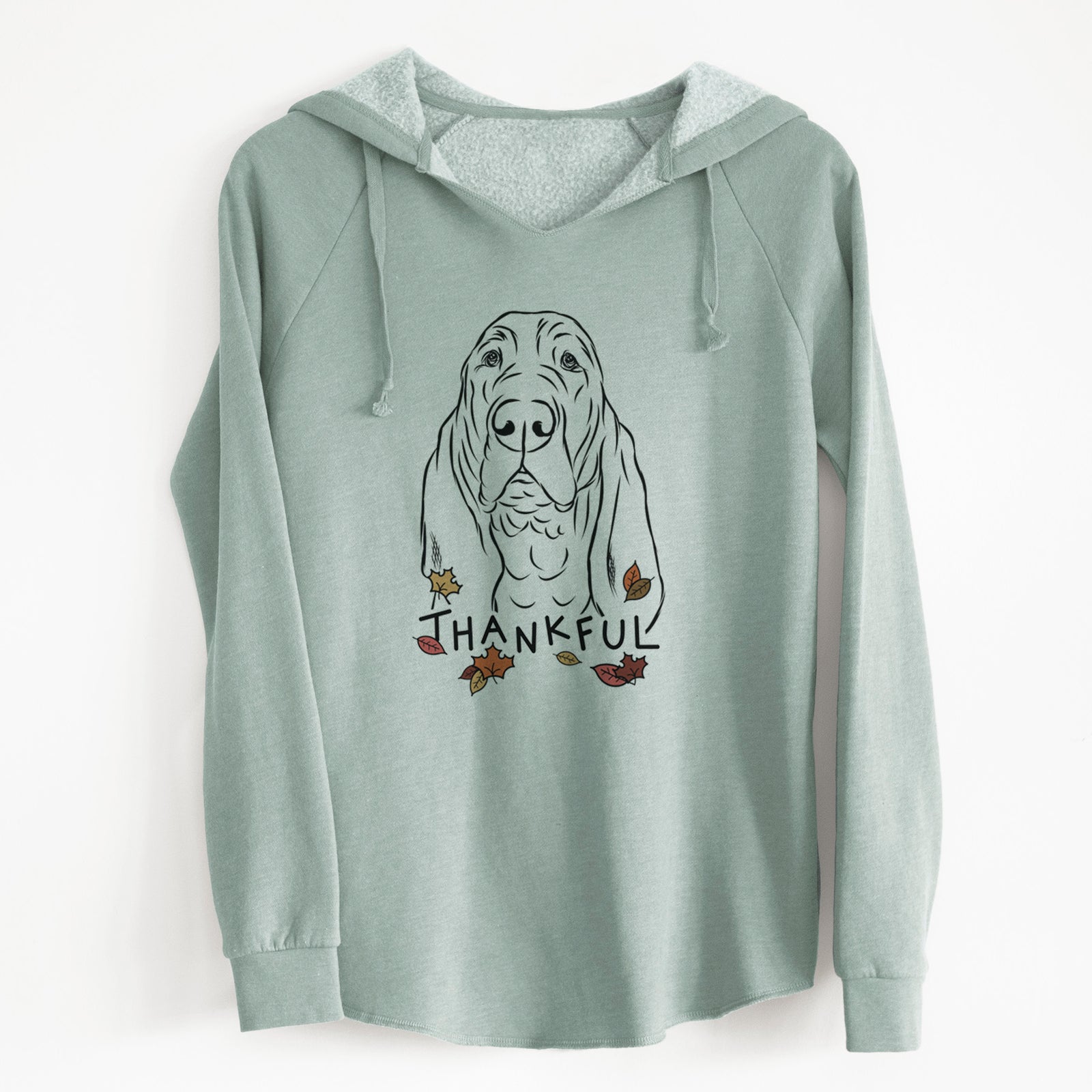 Thankful Baron the Bloodhound - Cali Wave Hooded Sweatshirt
