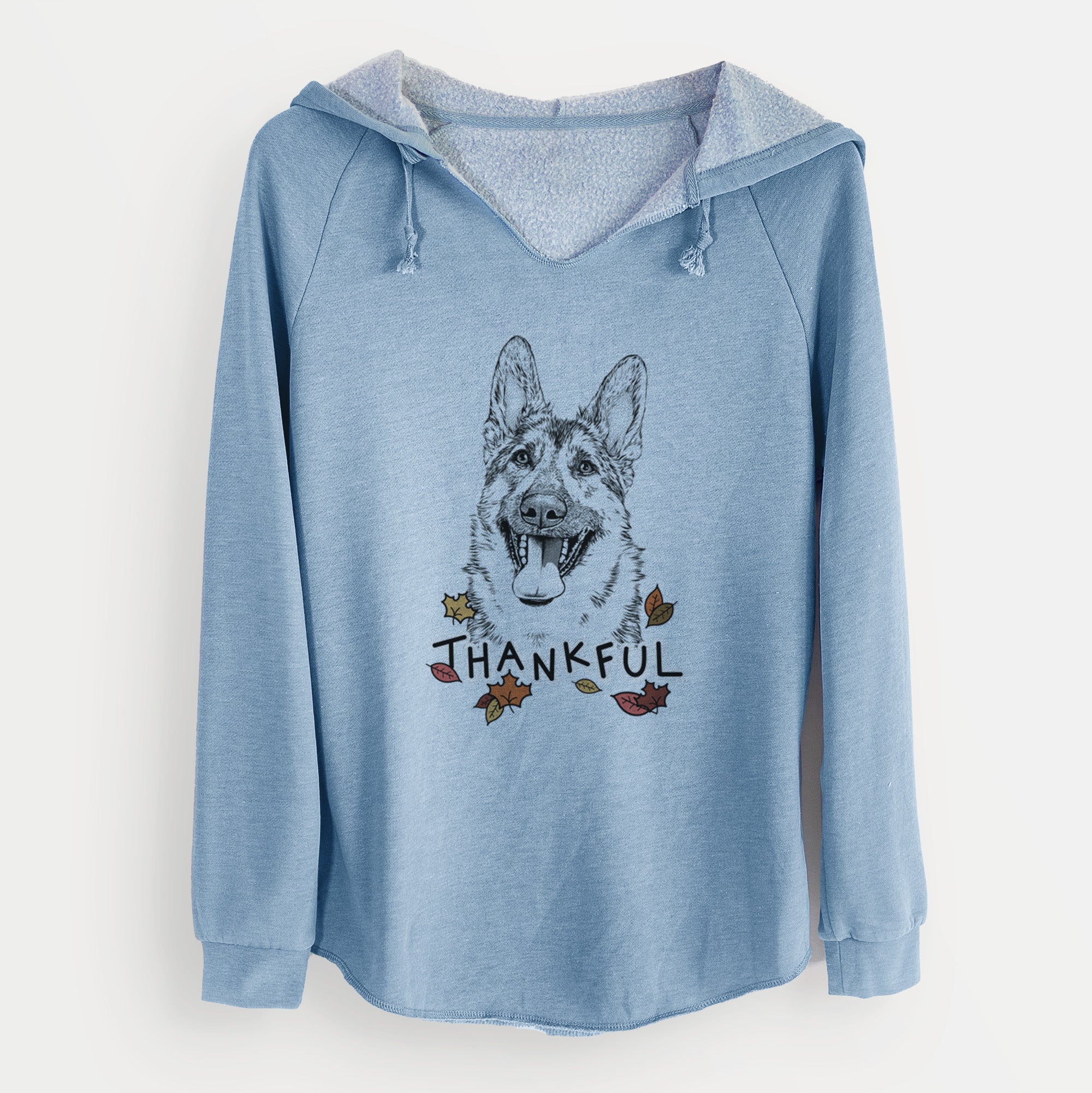 Thankful Benson the German Shepherd - Cali Wave Hooded Sweatshirt