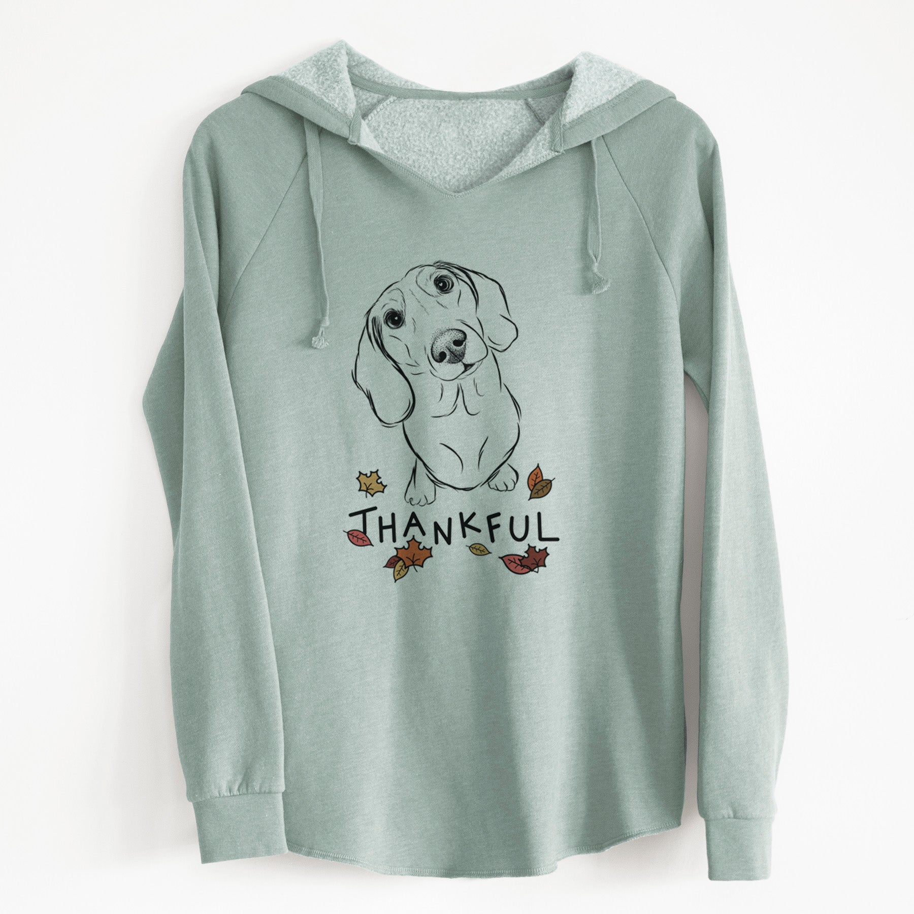 Thankful Bill the Dachshund - Cali Wave Hooded Sweatshirt