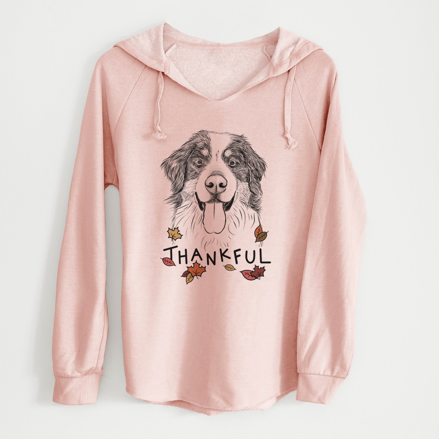 Thankful Blaze the Bernese Mountain Dog - Cali Wave Hooded Sweatshirt