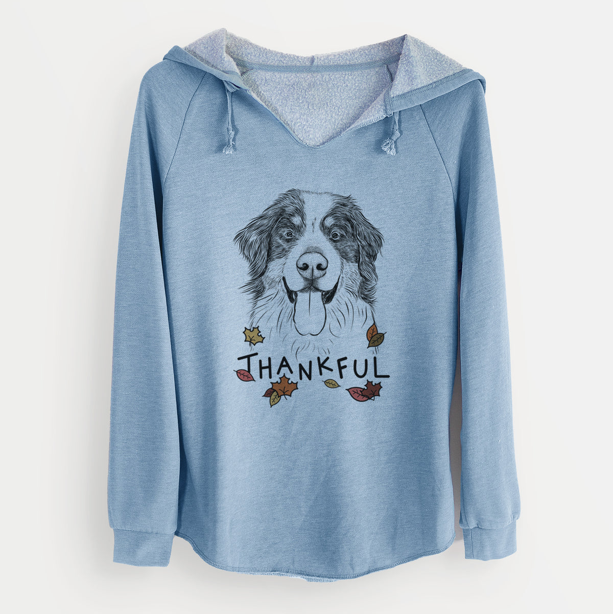 Thankful Blaze the Bernese Mountain Dog - Cali Wave Hooded Sweatshirt