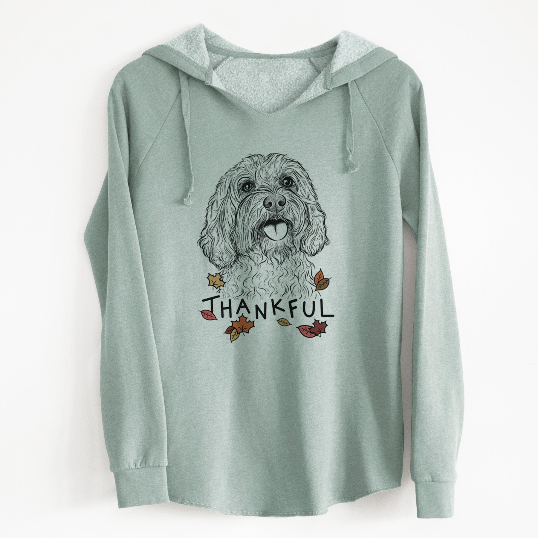 Thankful Cali the Cavapoo - Cali Wave Hooded Sweatshirt