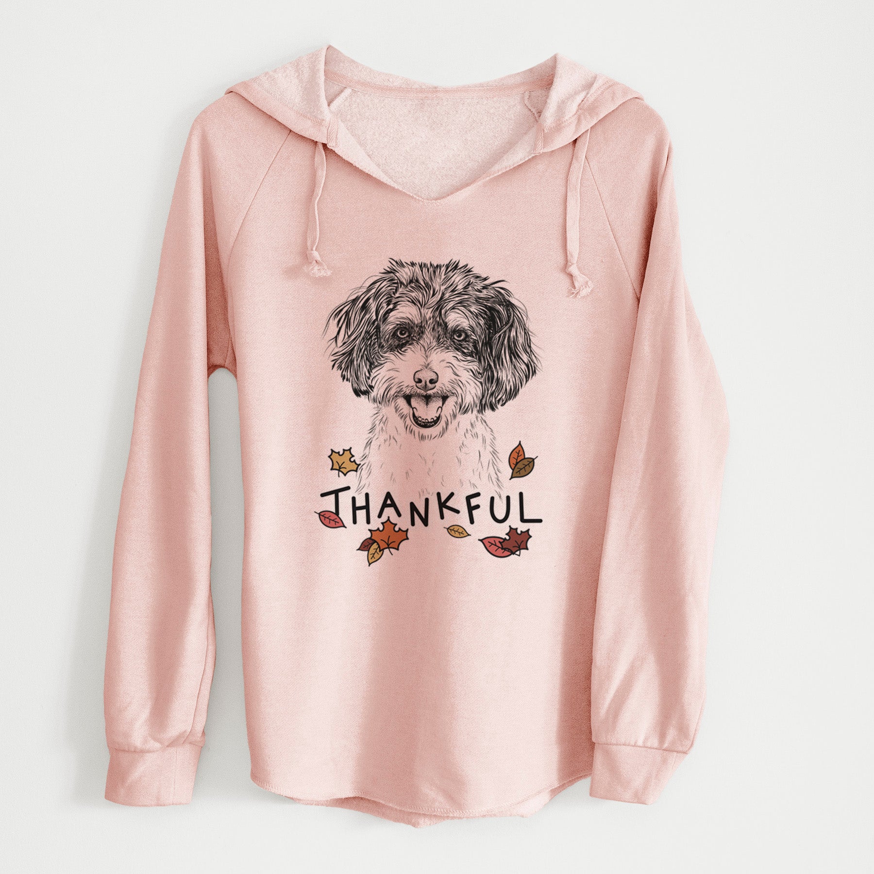 Thankful Carlos the Cavapoo - Cali Wave Hooded Sweatshirt