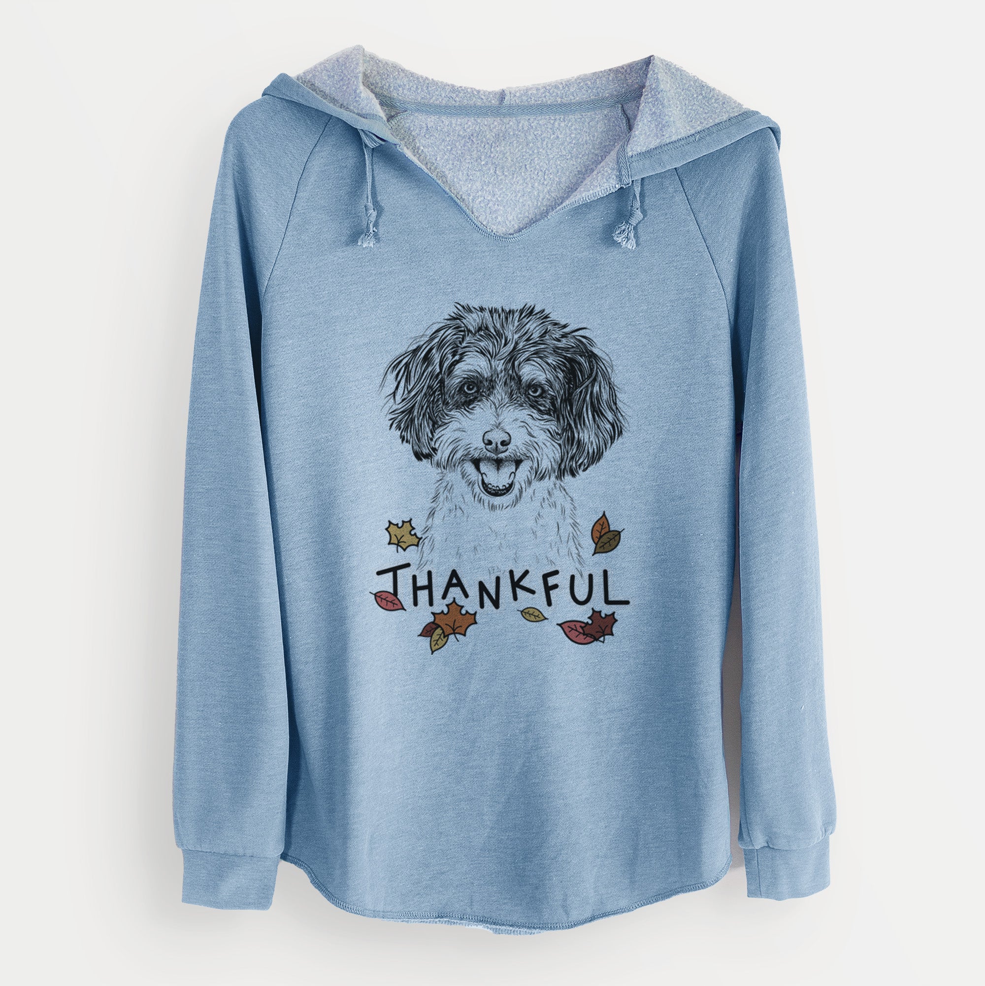 Thankful Carlos the Cavapoo - Cali Wave Hooded Sweatshirt