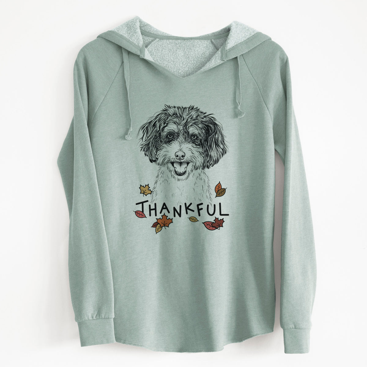 Thankful Carlos the Cavapoo - Cali Wave Hooded Sweatshirt
