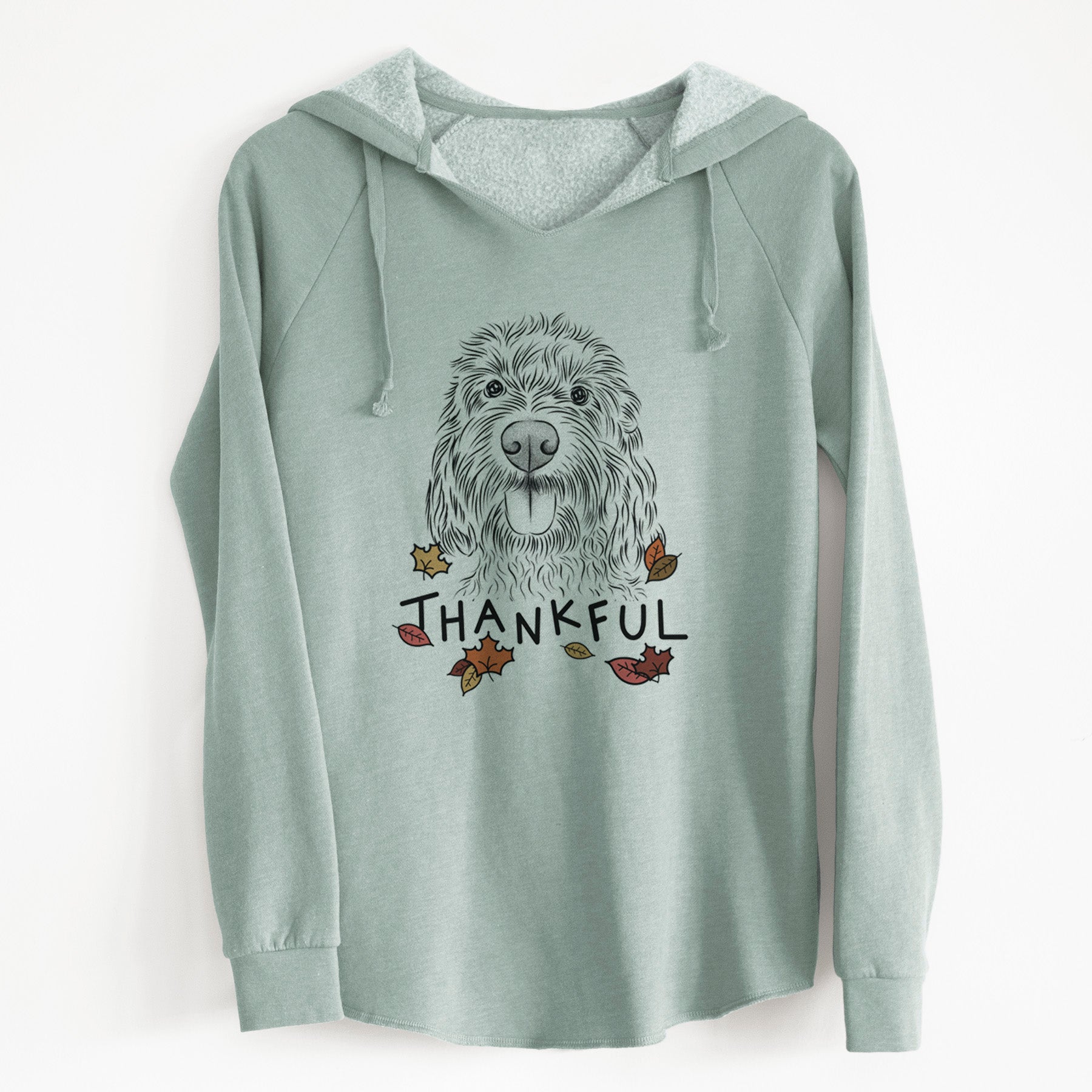 Thankful Clover the Cockapoo - Cali Wave Hooded Sweatshirt