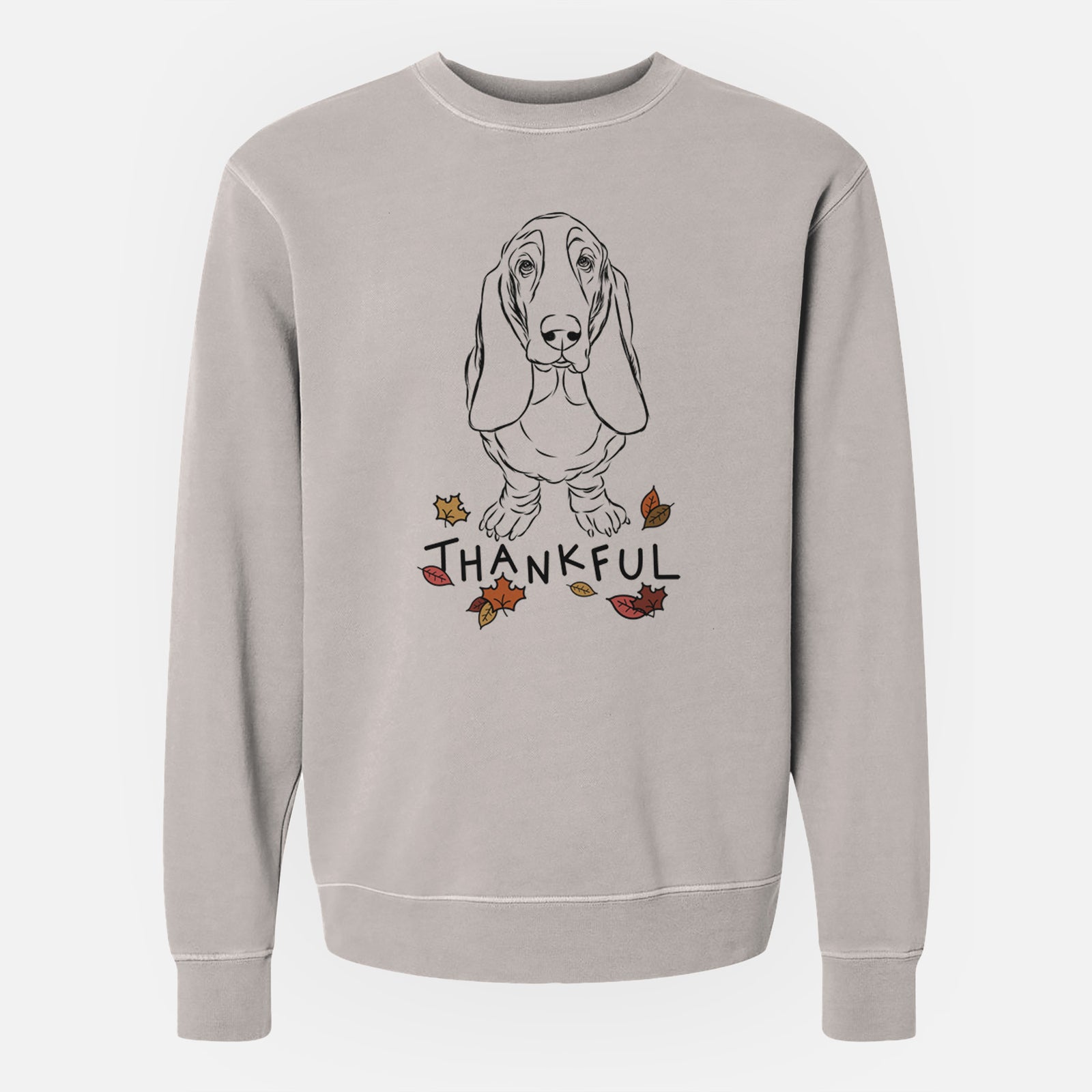 Thankful Cooper the Boxer - Unisex Pigment Dyed Crew Sweatshirt