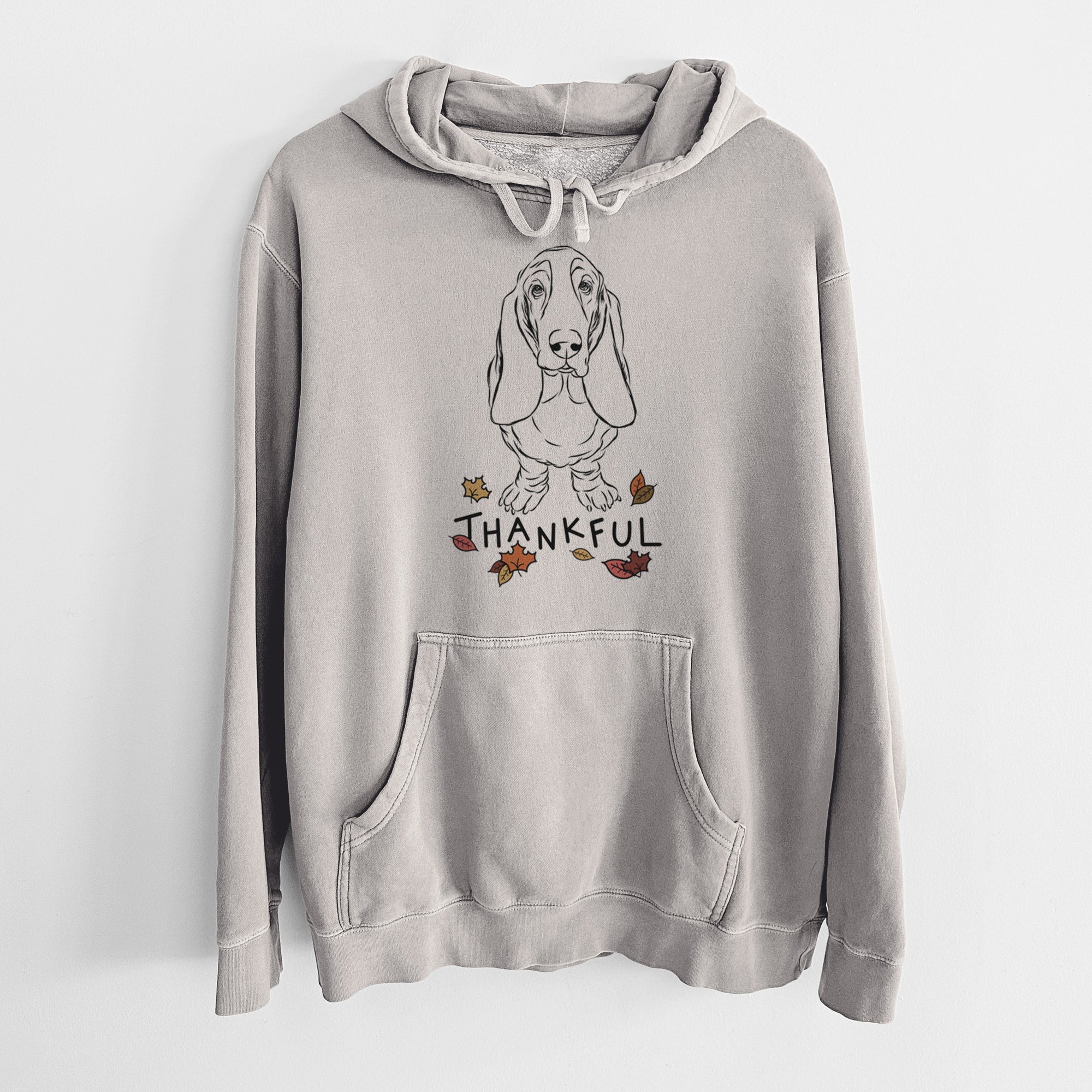 Thankful Cooper the Boxer - Unisex Pigment Dyed Hoodie