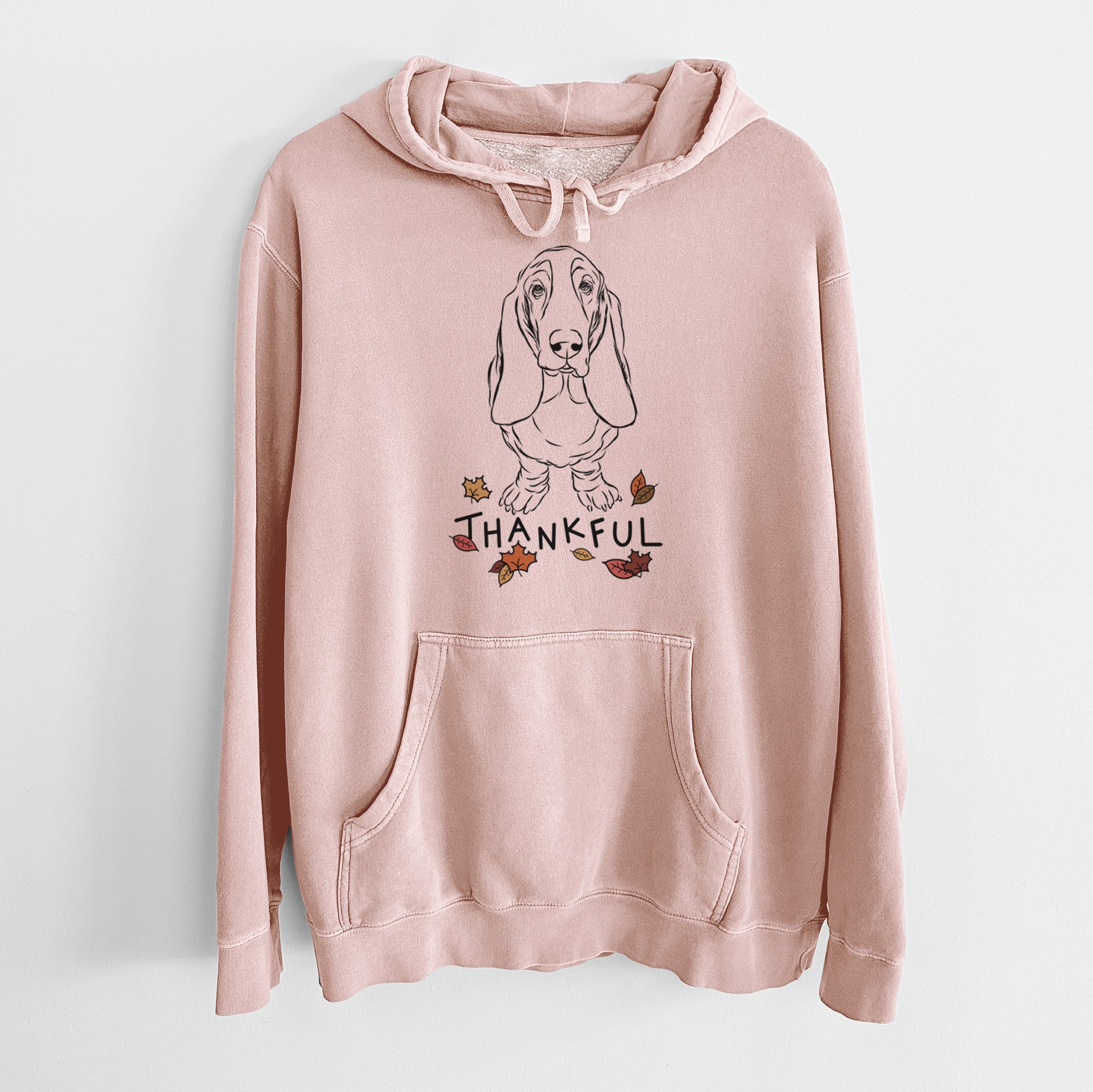 Thankful Cooper the Boxer - Unisex Pigment Dyed Hoodie