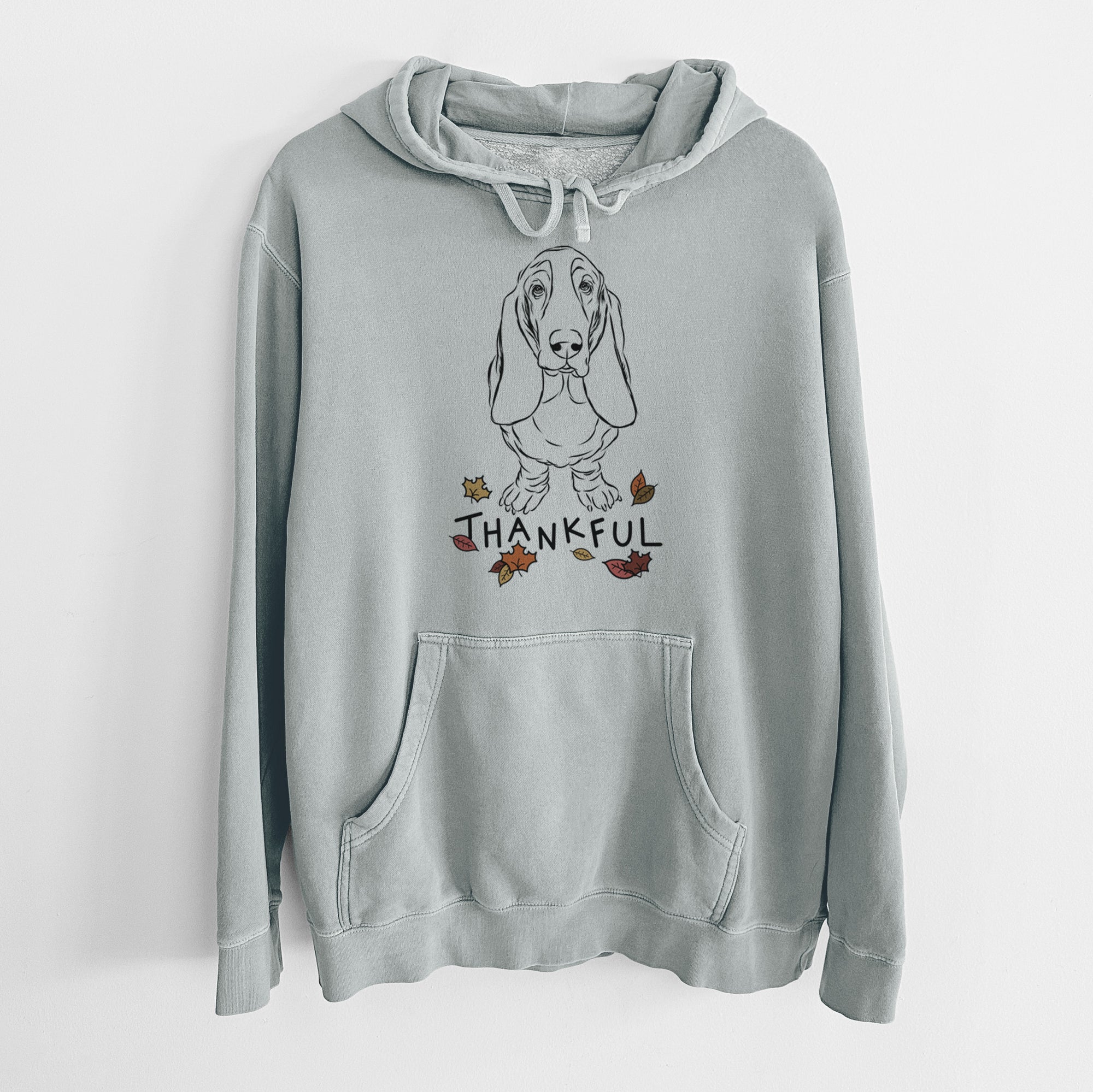 Thankful Cooper the Boxer - Unisex Pigment Dyed Hoodie