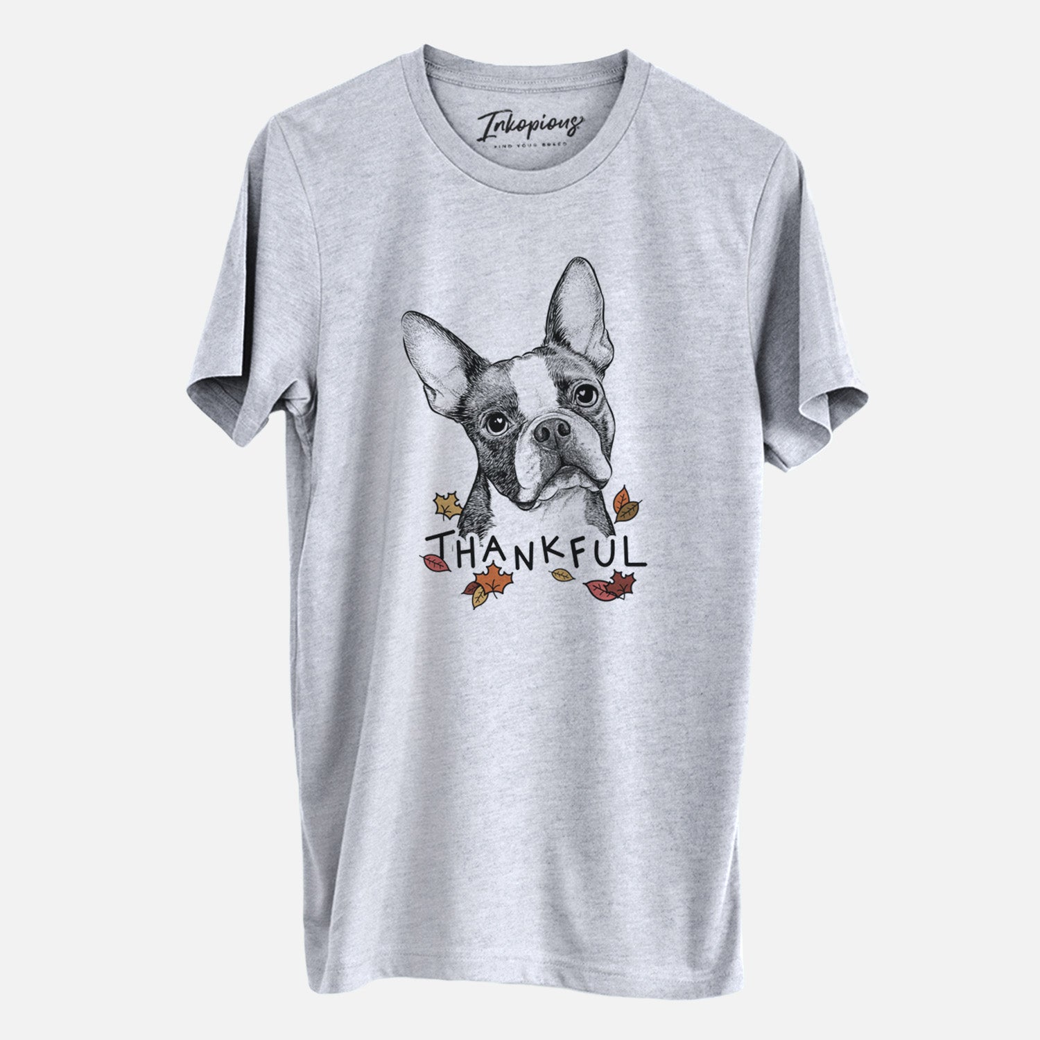 Thankful Dee Dee the Boston Terrier - Unisex Crewneck