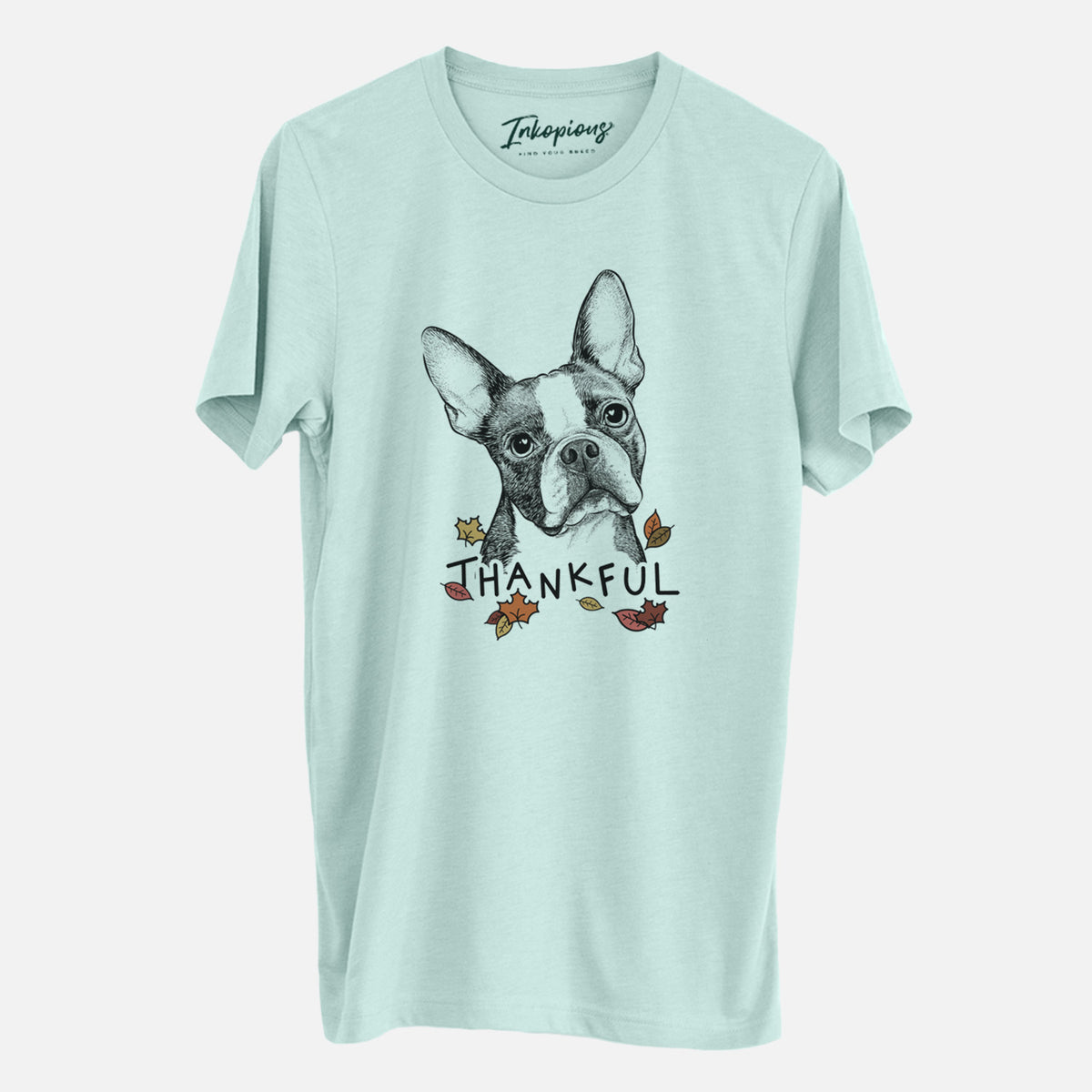 Thankful Dee Dee the Boston Terrier - Unisex Crewneck