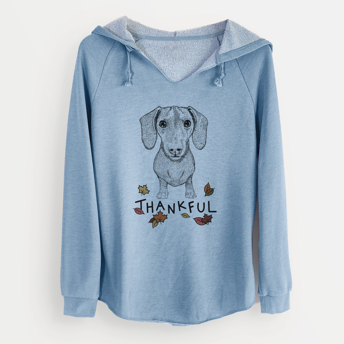 Thankful Ernie the Mini Dachshund - Cali Wave Hooded Sweatshirt