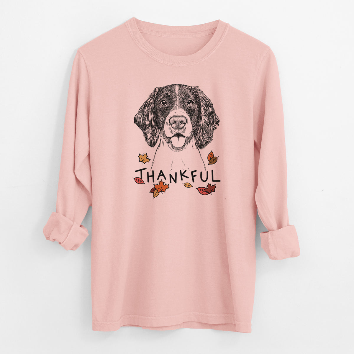 Thankful Ever the English Springer Spaniel - Men's Heavyweight 100% Cotton Long Sleeve