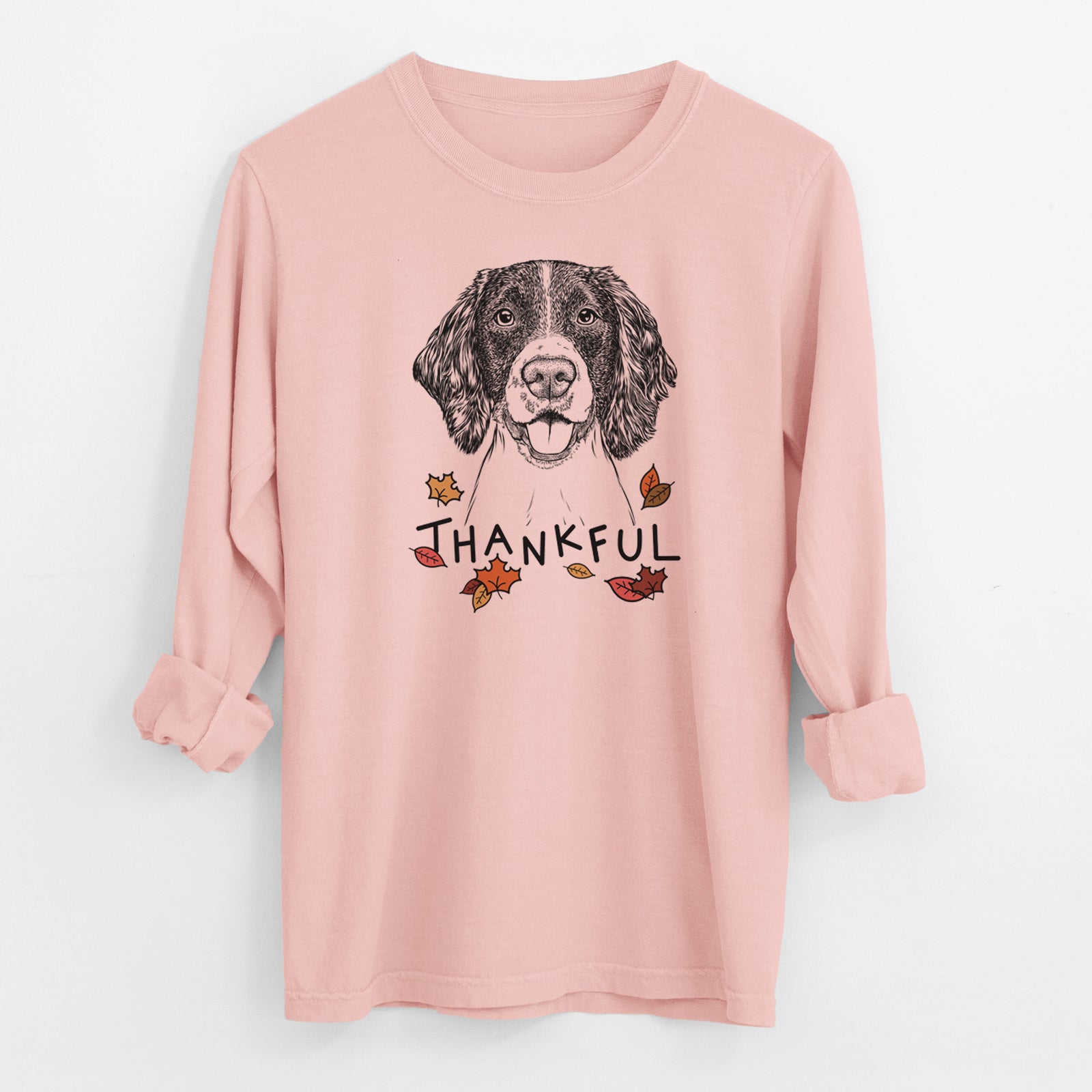 Thankful Ever the English Springer Spaniel - Men's Heavyweight 100% Cotton Long Sleeve