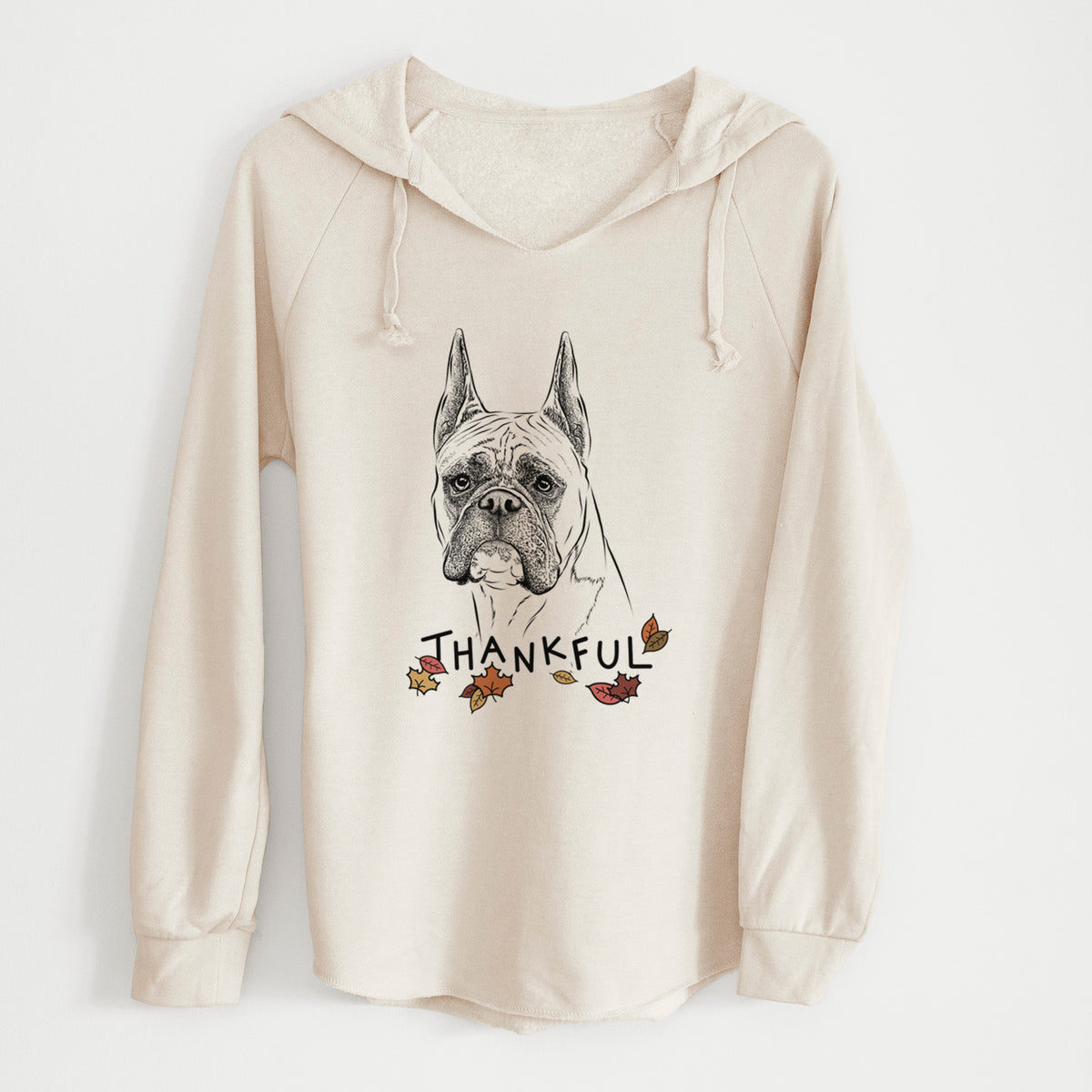 Thankful Ezra the Boxer - Cali Wave Hooded Sweatshirt