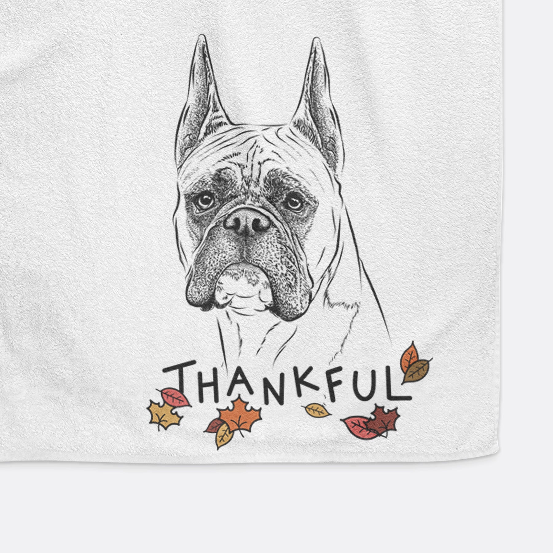 Ezra the Boxer Premium Hand Towel