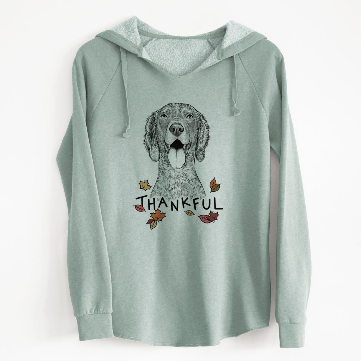 Thankful Freddy the English Setter - Cali Wave Hooded Sweatshirt