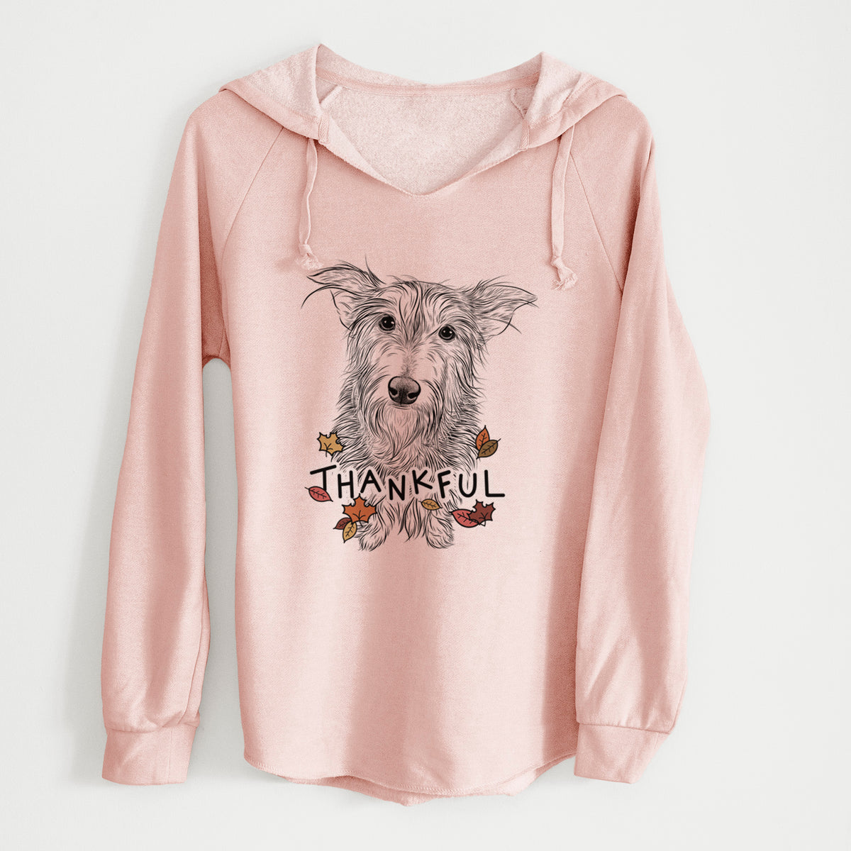 Thankful Frida Doggo the Rescue Terrier Mix - Cali Wave Hooded Sweatshirt