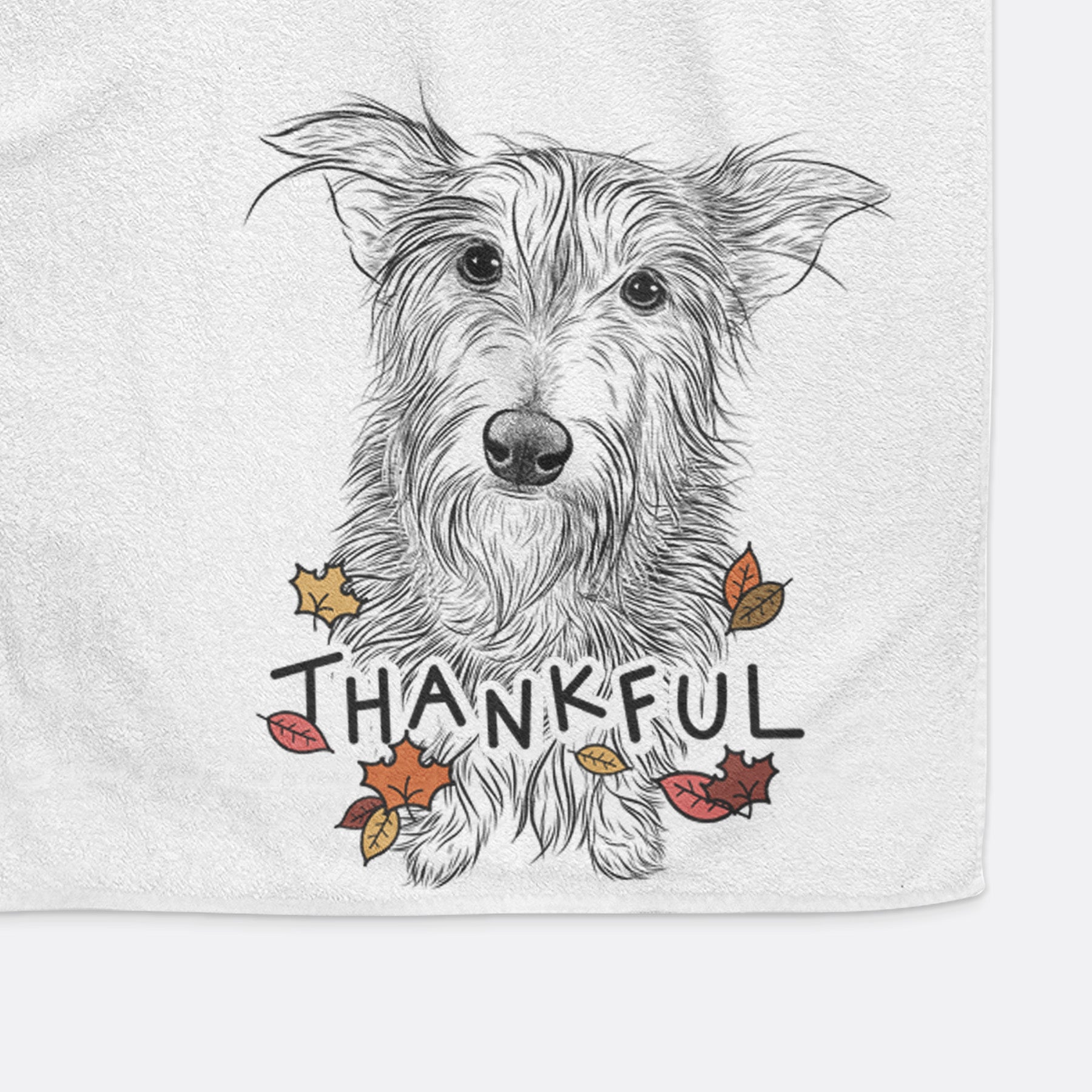 Frida Doggo the Rescue Terrier Mix Premium Hand Towel