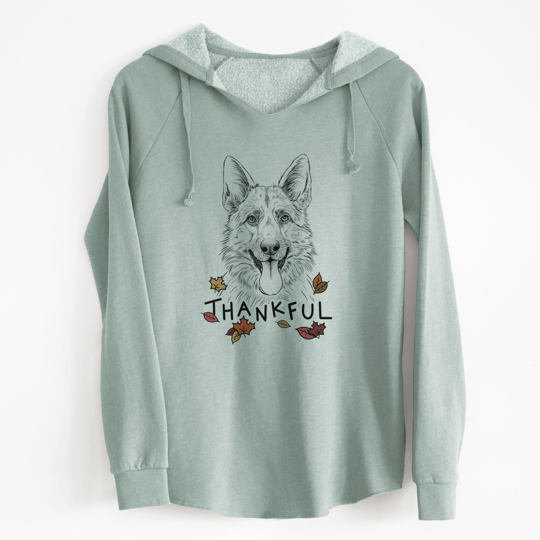 Thankful Grace the German Shepherd - Cali Wave Hooded Sweatshirt