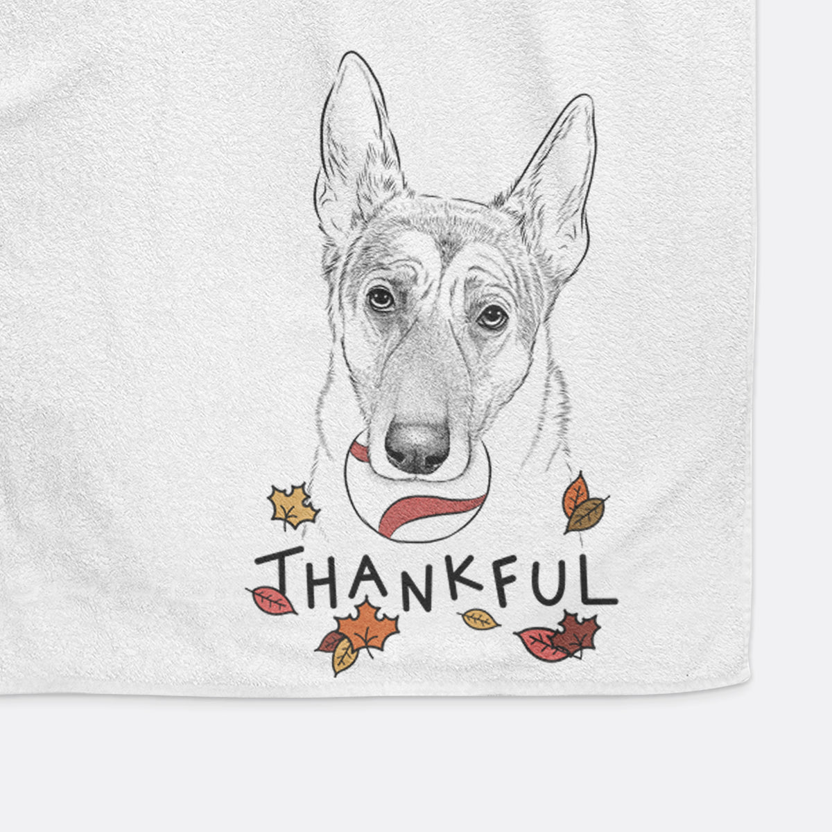 Greta the German Shepherd Premium Hand Towel