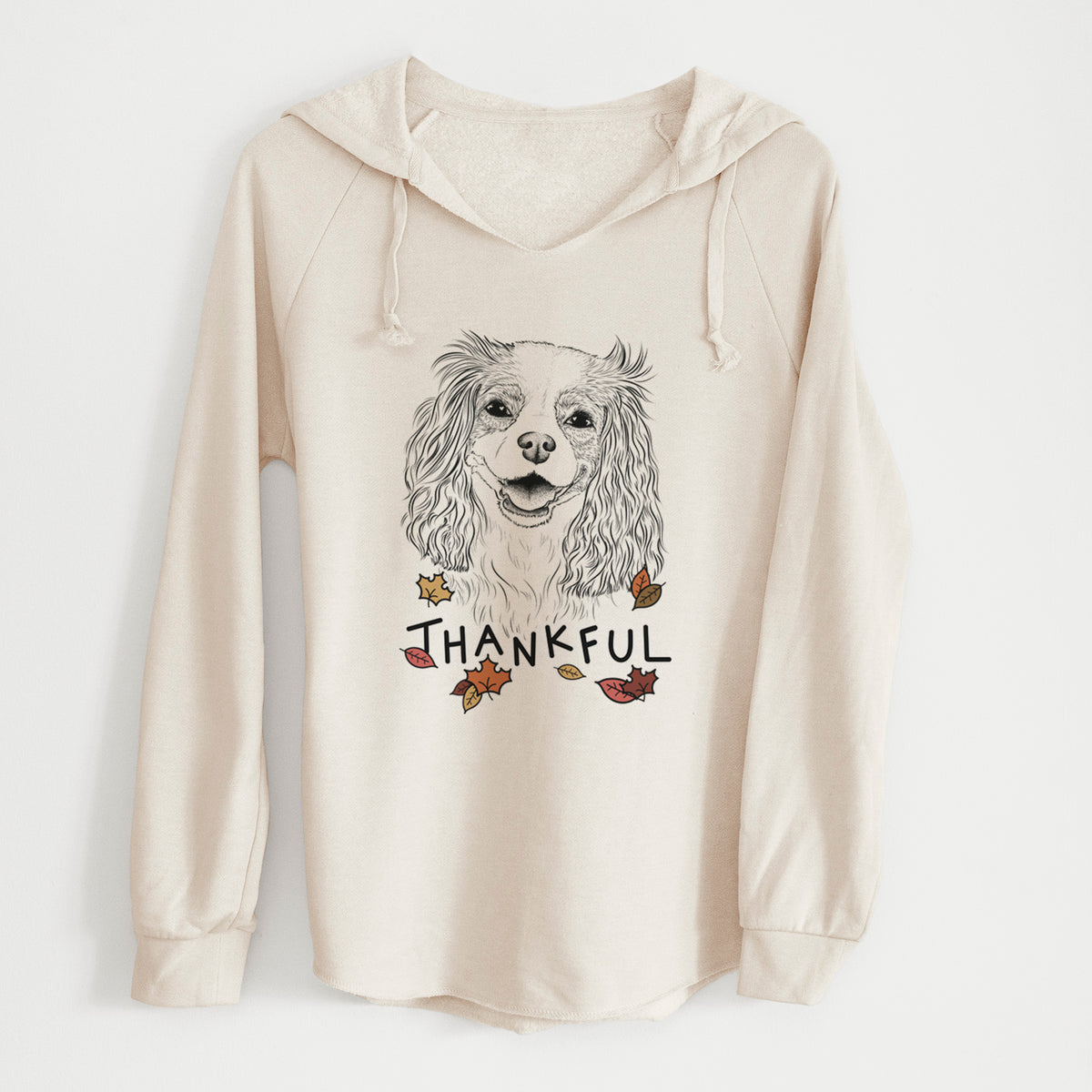 Thankful Halley Comet the Cavalier King Charles Spaniel - Cali Wave Hooded Sweatshirt