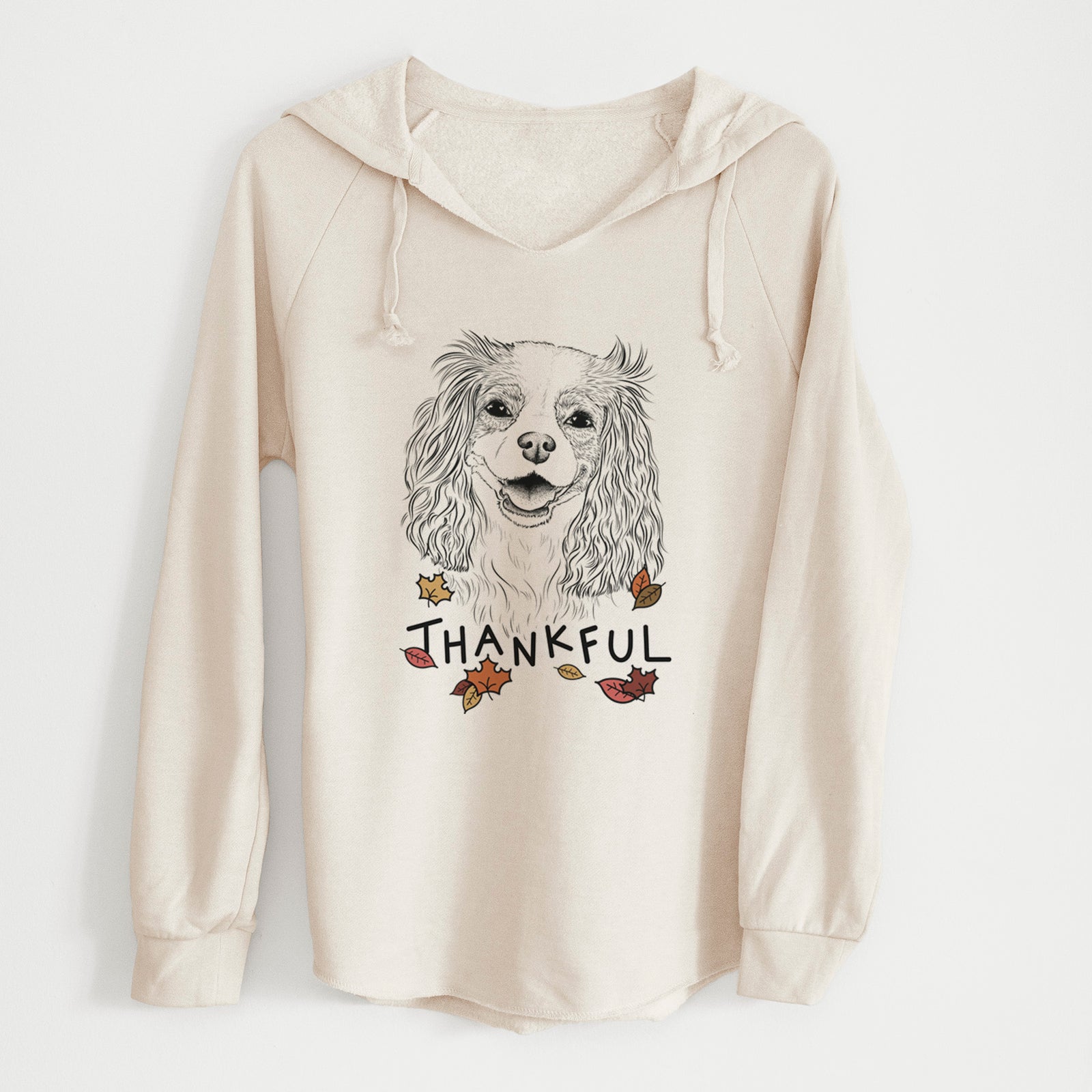 Thankful Halley Comet the Cavalier King Charles Spaniel - Cali Wave Hooded Sweatshirt