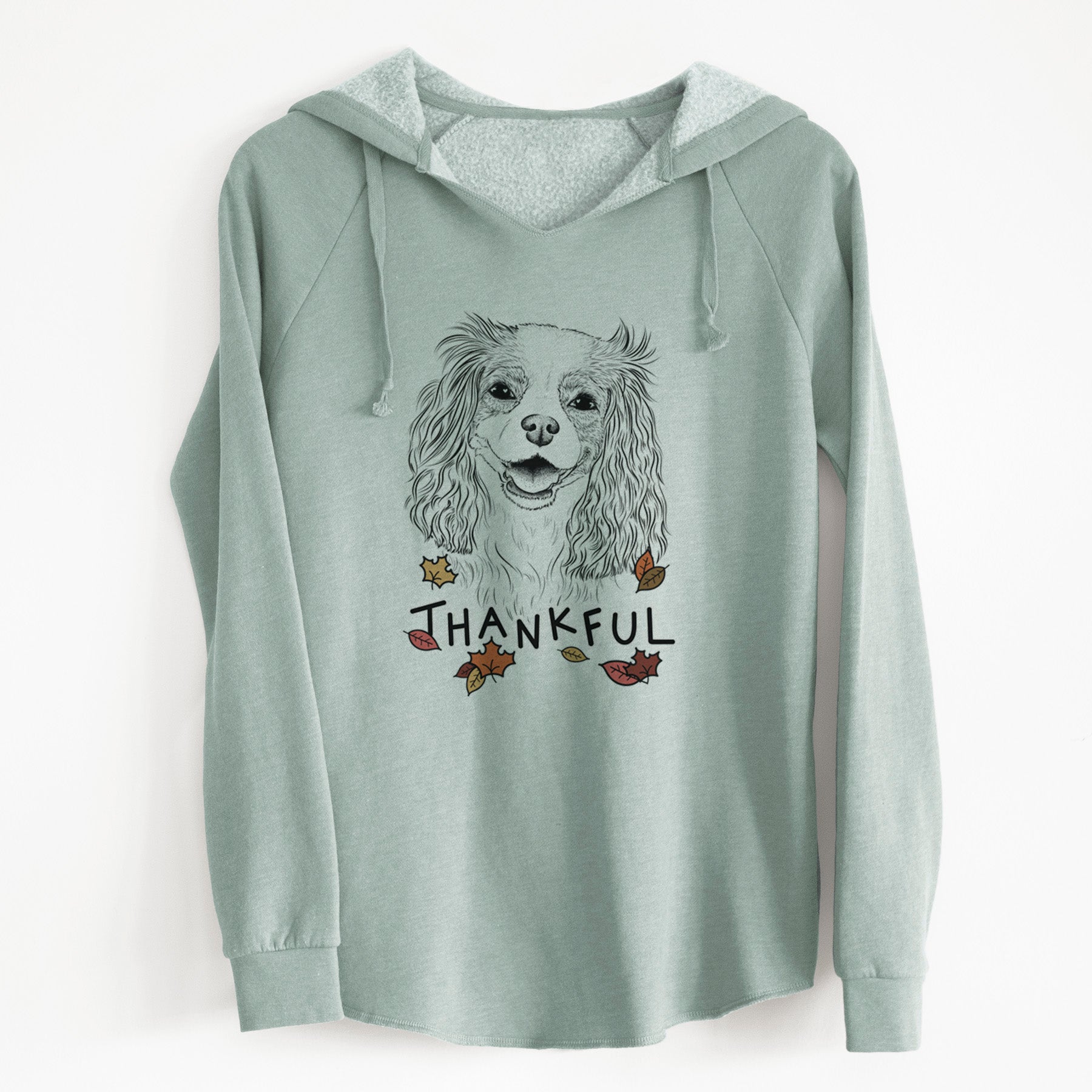 Thankful Halley Comet the Cavalier King Charles Spaniel - Cali Wave Hooded Sweatshirt