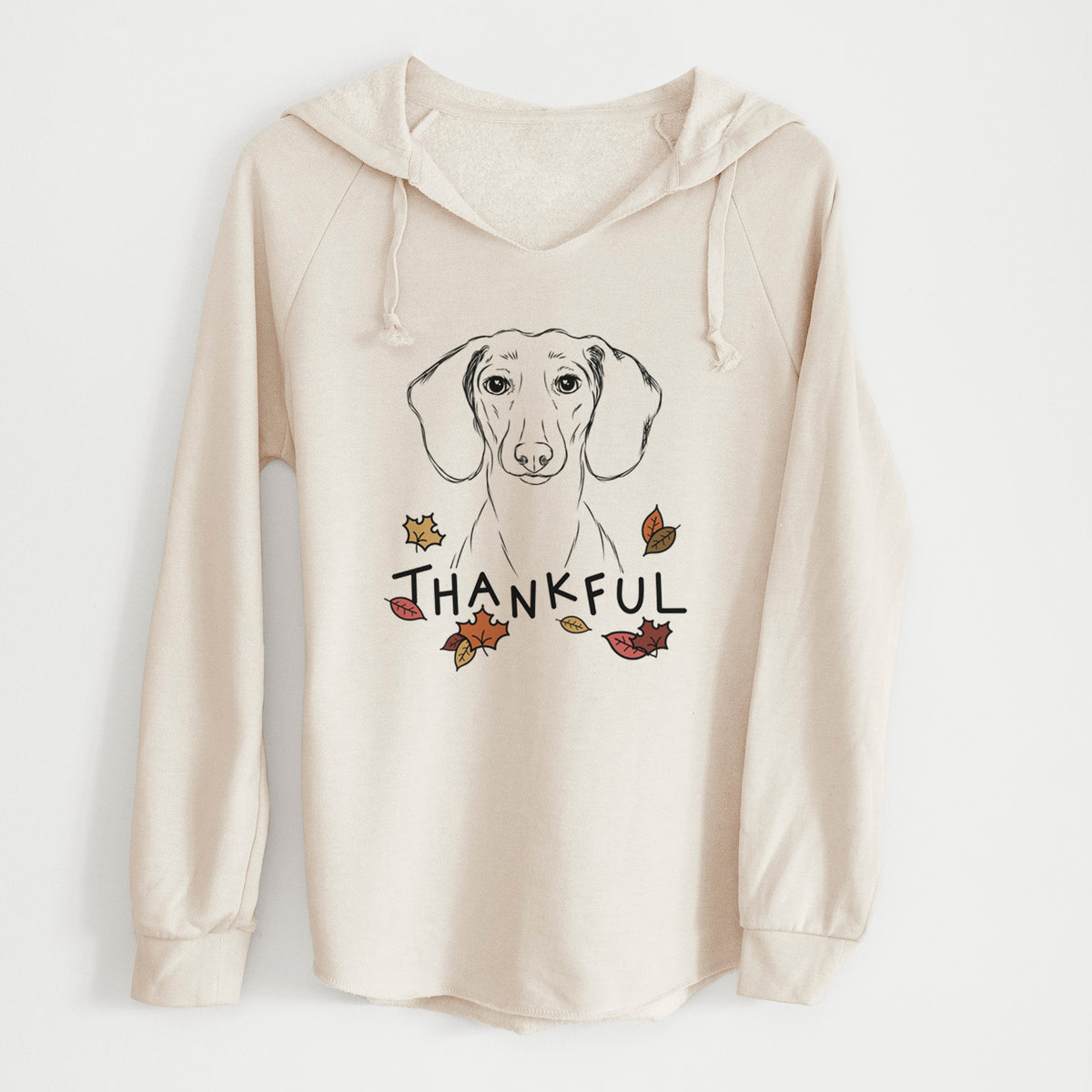 Thankful Hans the Dachshund - Cali Wave Hooded Sweatshirt