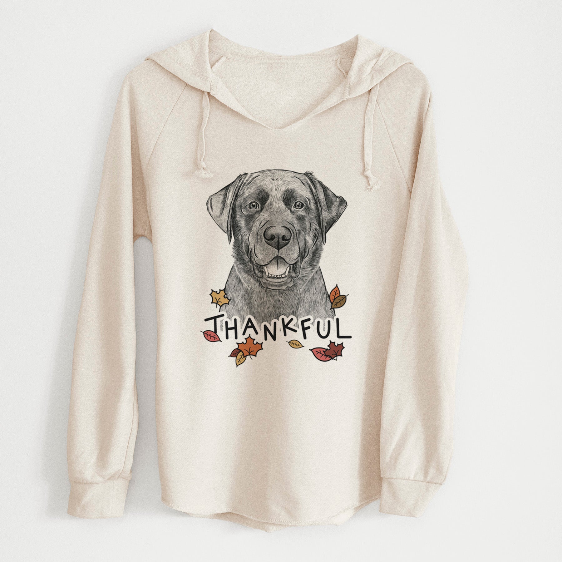 Thankful Heath the Black Lab - Cali Wave Hooded Sweatshirt