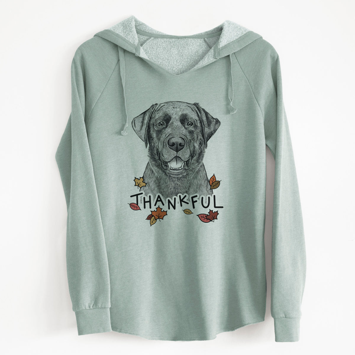Thankful Heath the Black Lab - Cali Wave Hooded Sweatshirt