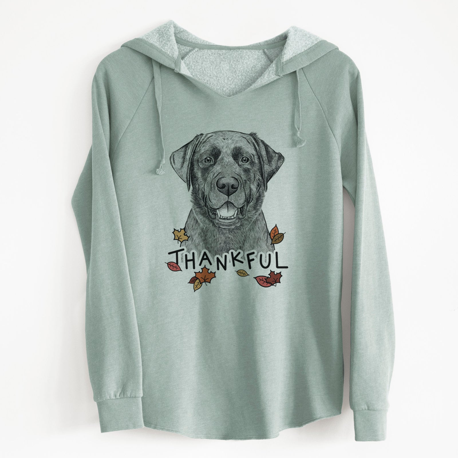 Thankful Heath the Black Lab - Cali Wave Hooded Sweatshirt