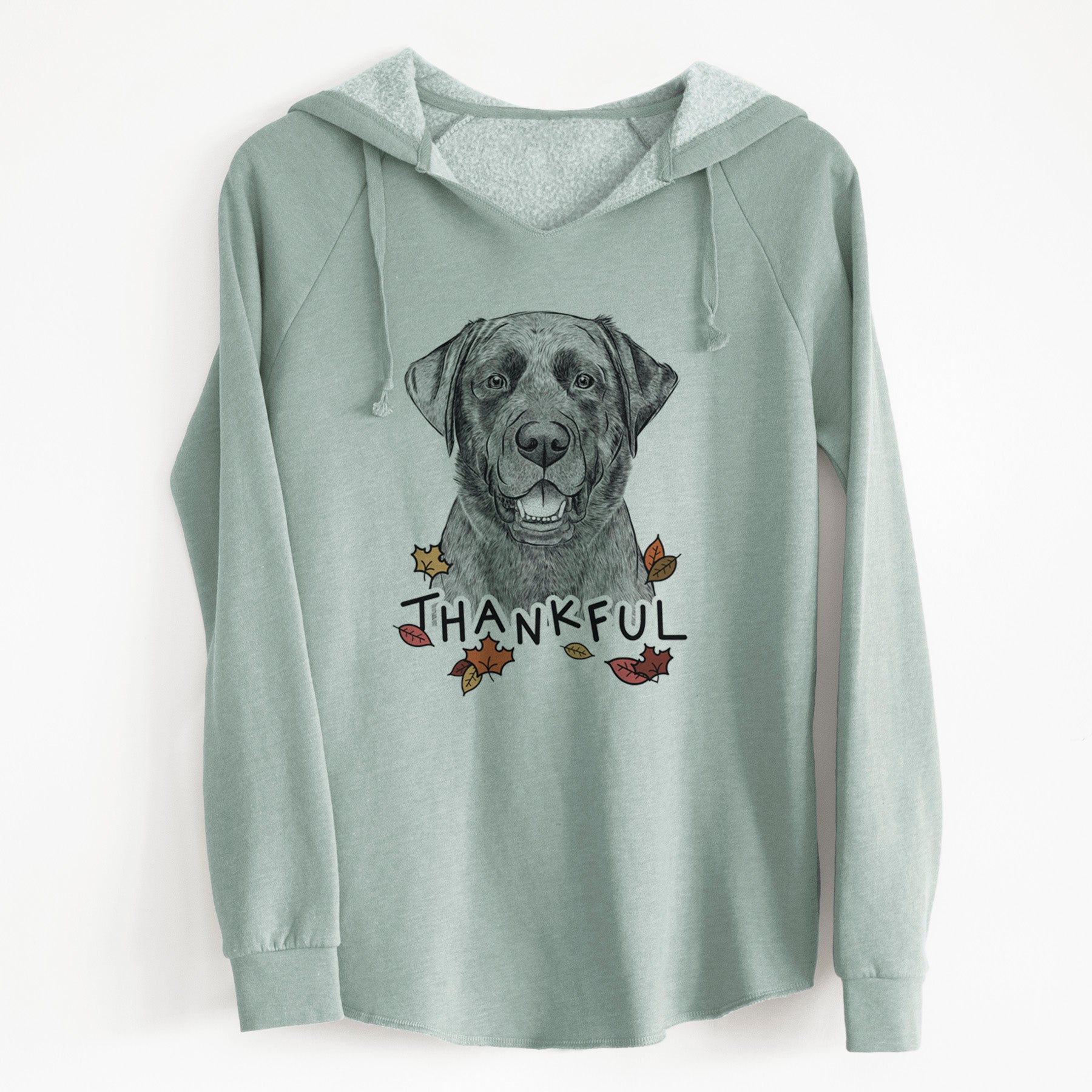 Thankful Heath the Black Lab - Cali Wave Hooded Sweatshirt