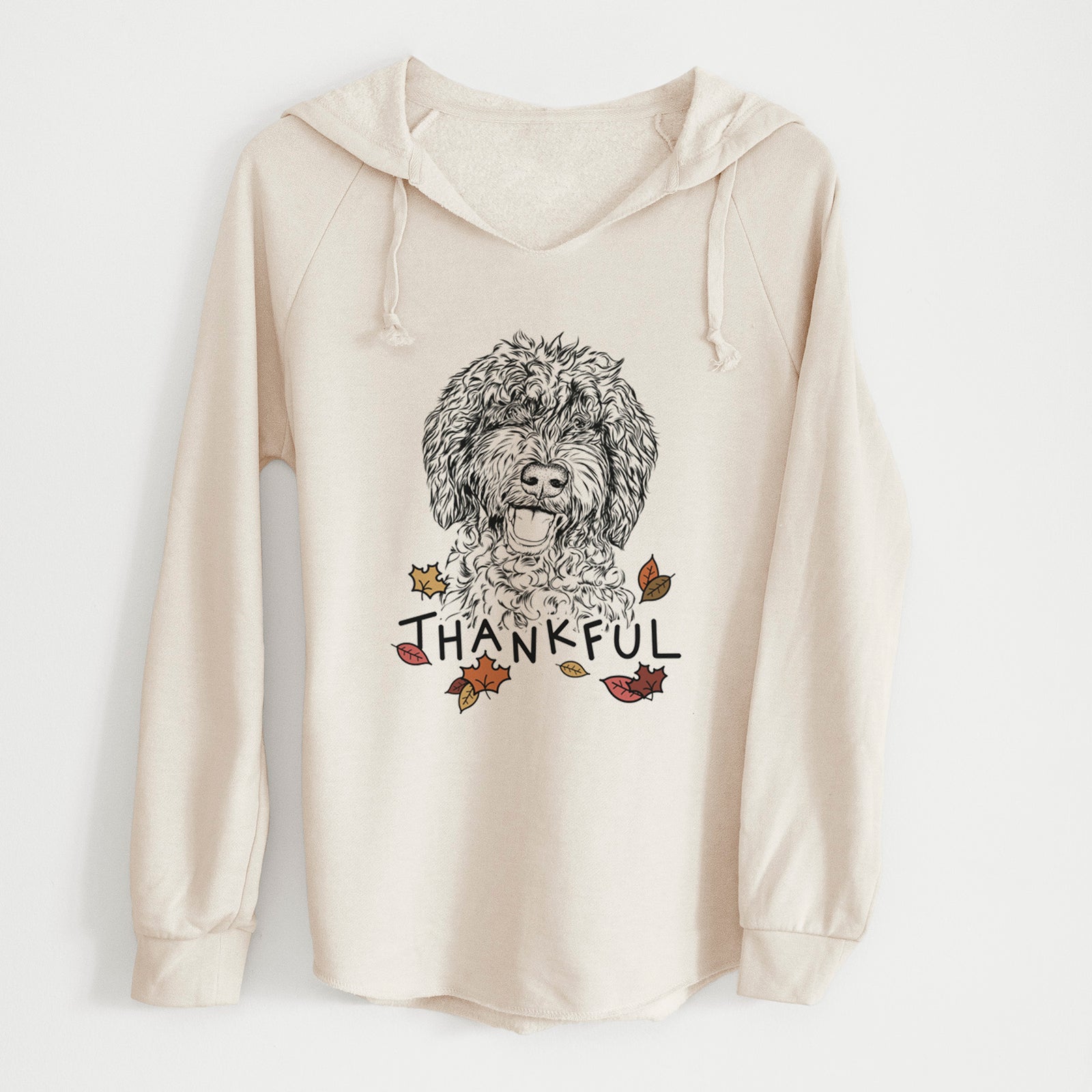 Thankful Jack the Chocolate Labradoodle - Cali Wave Hooded Sweatshirt