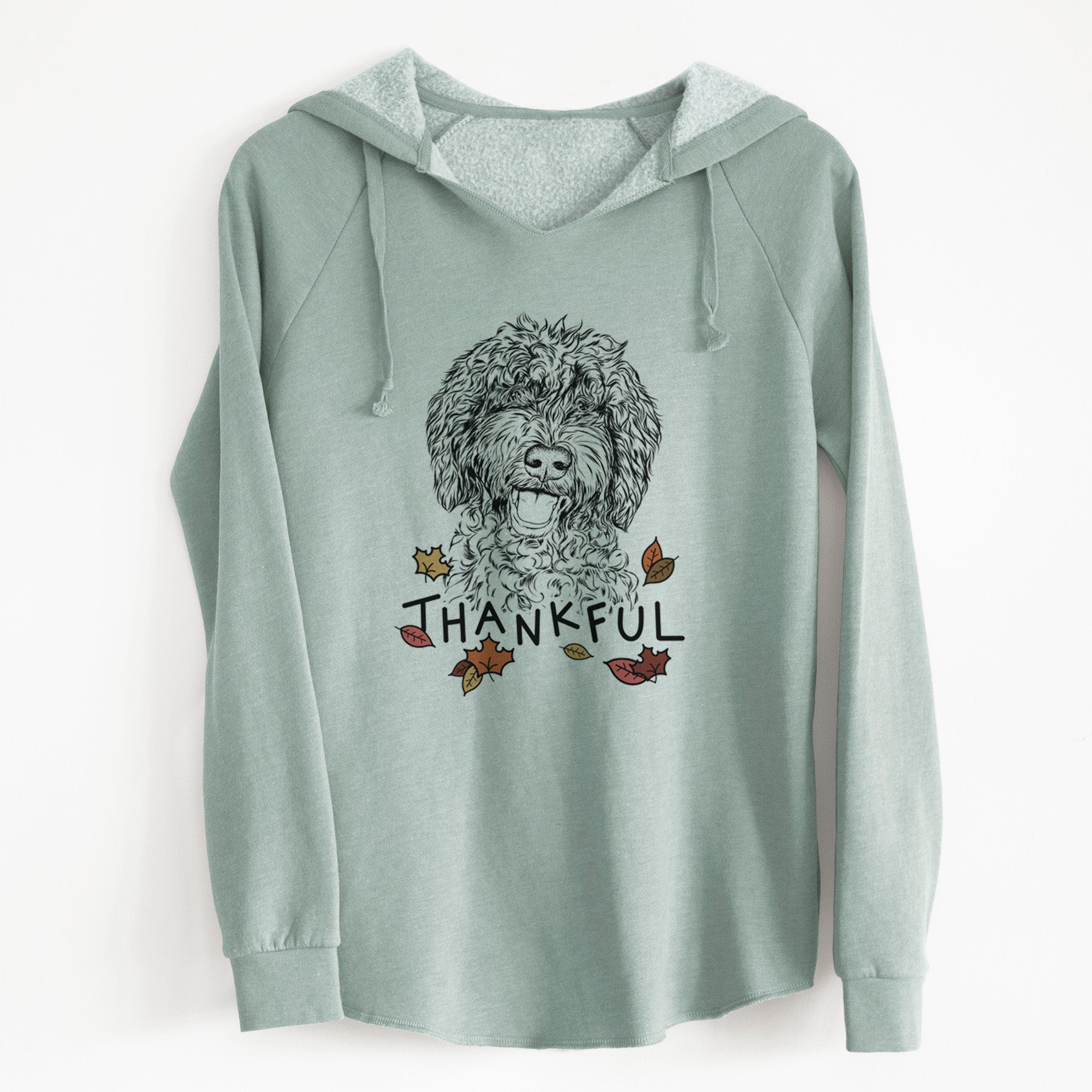 Thankful Jack the Chocolate Labradoodle - Cali Wave Hooded Sweatshirt