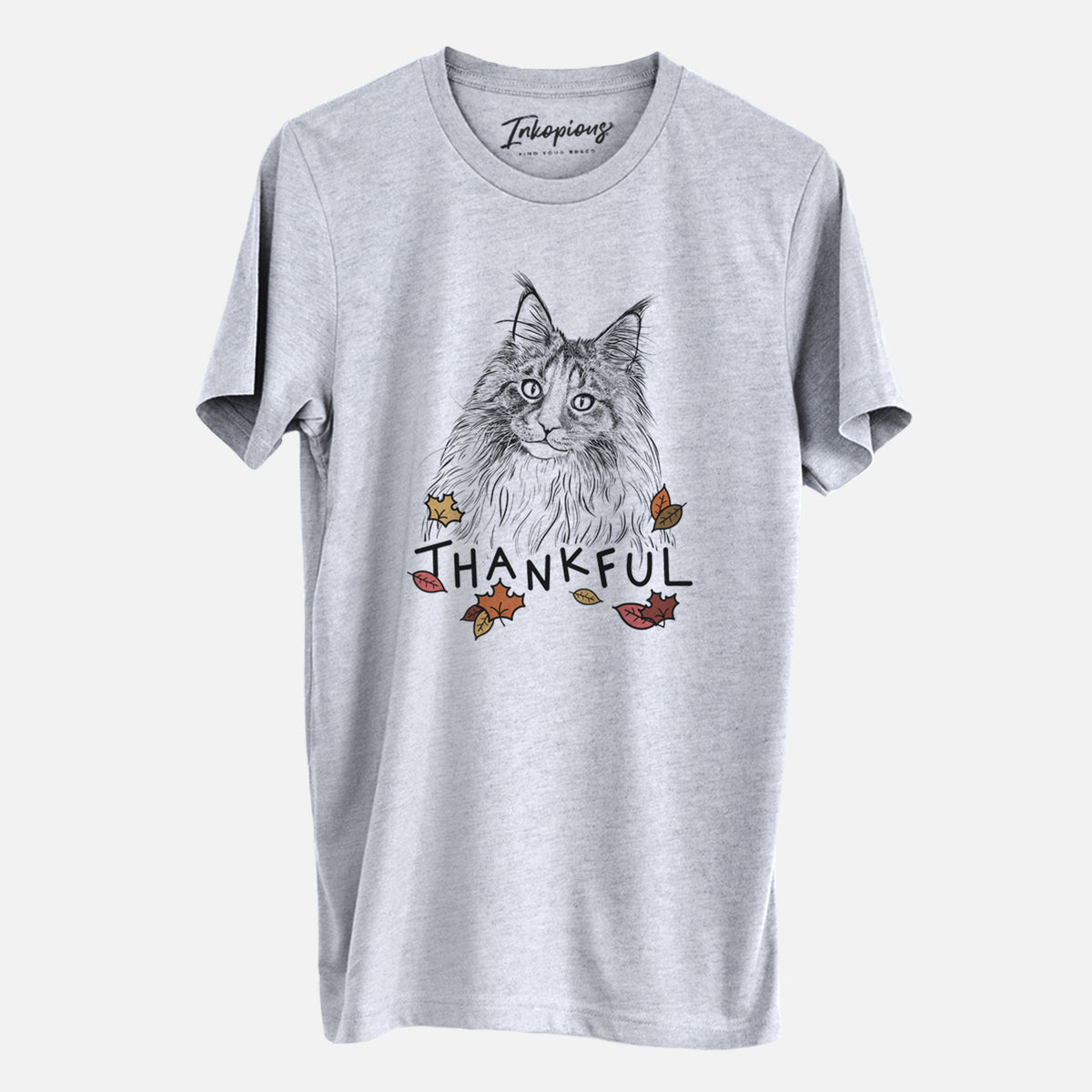 Thankful Kiki the Maine Coon Cat - Unisex Crewneck