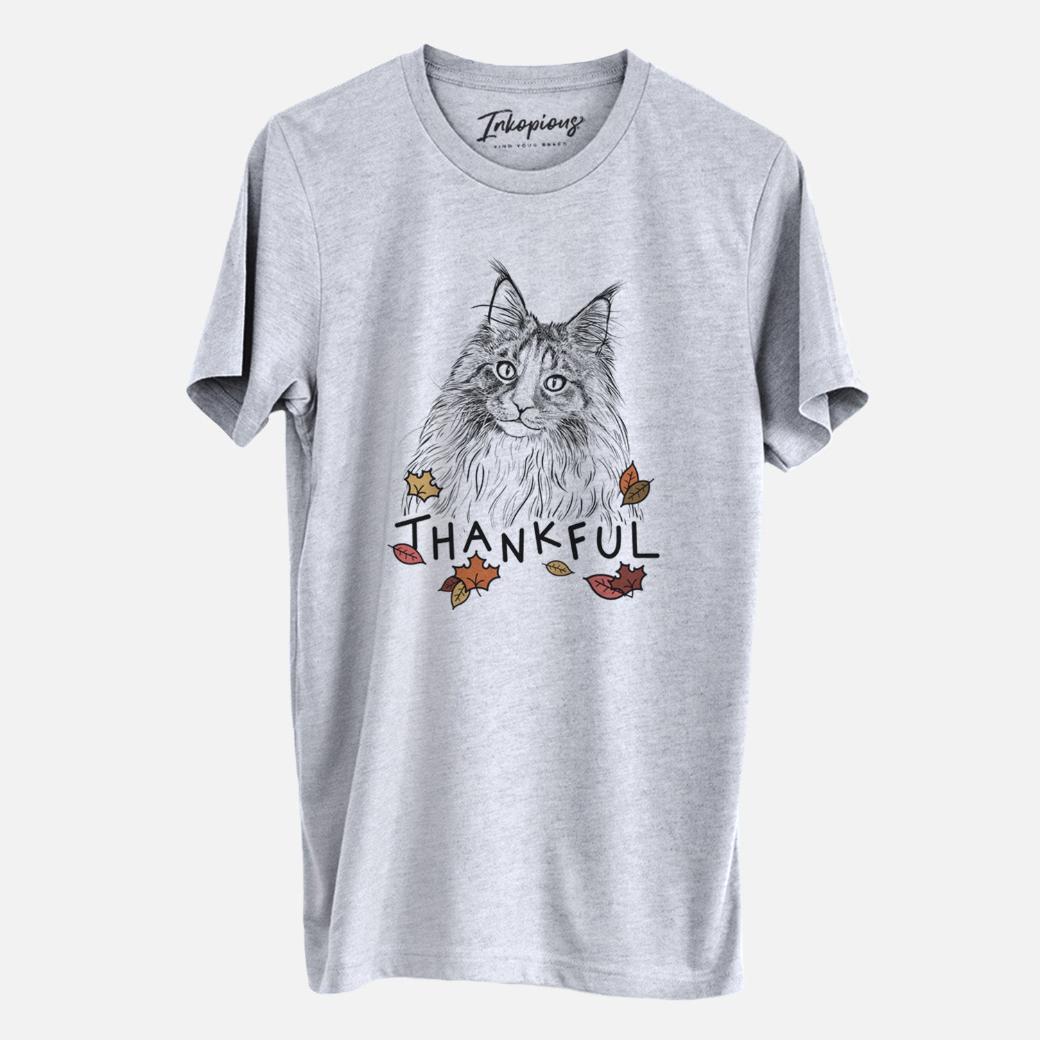 Thankful Kiki the Maine Coon Cat - Unisex Crewneck