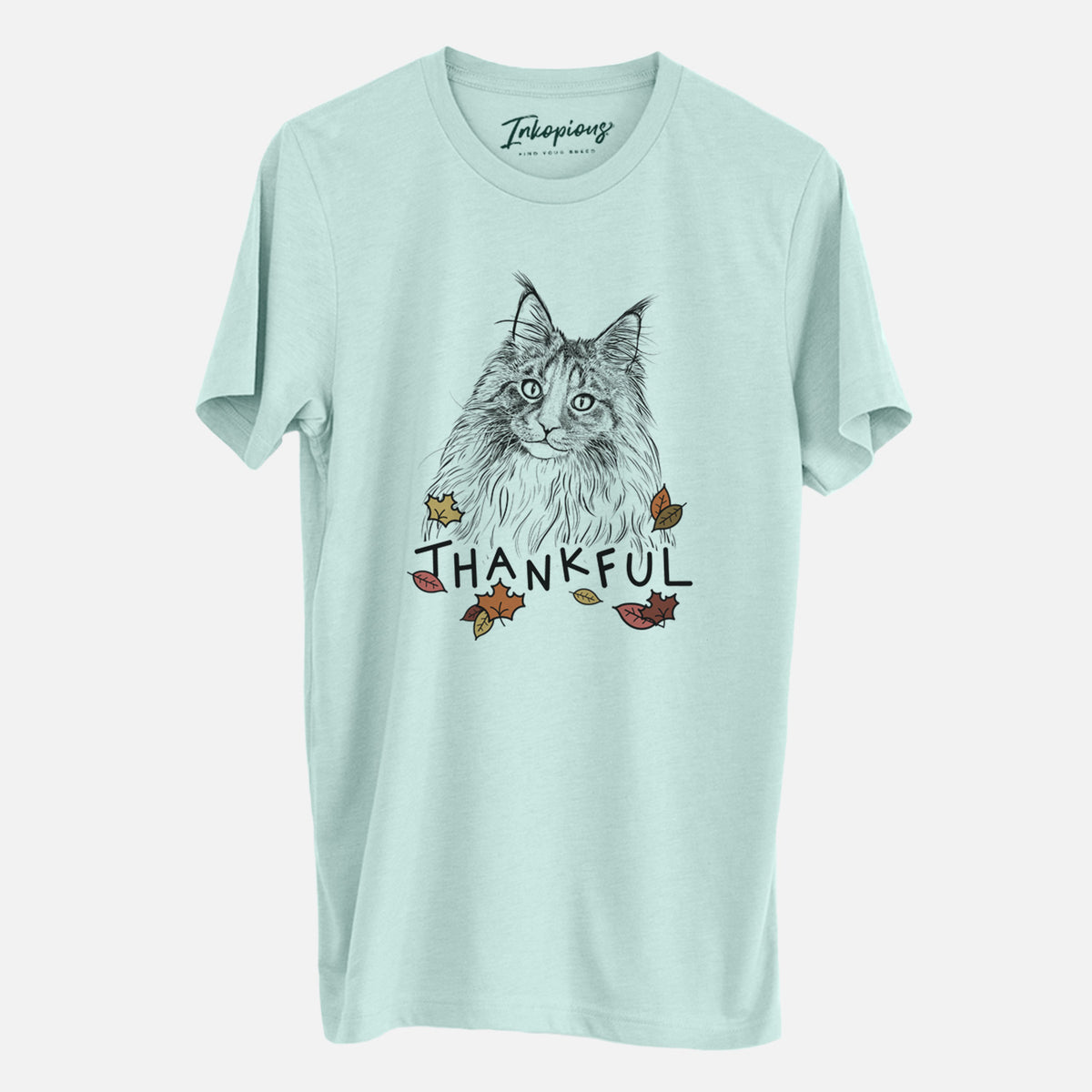 Thankful Kiki the Maine Coon Cat - Unisex Crewneck